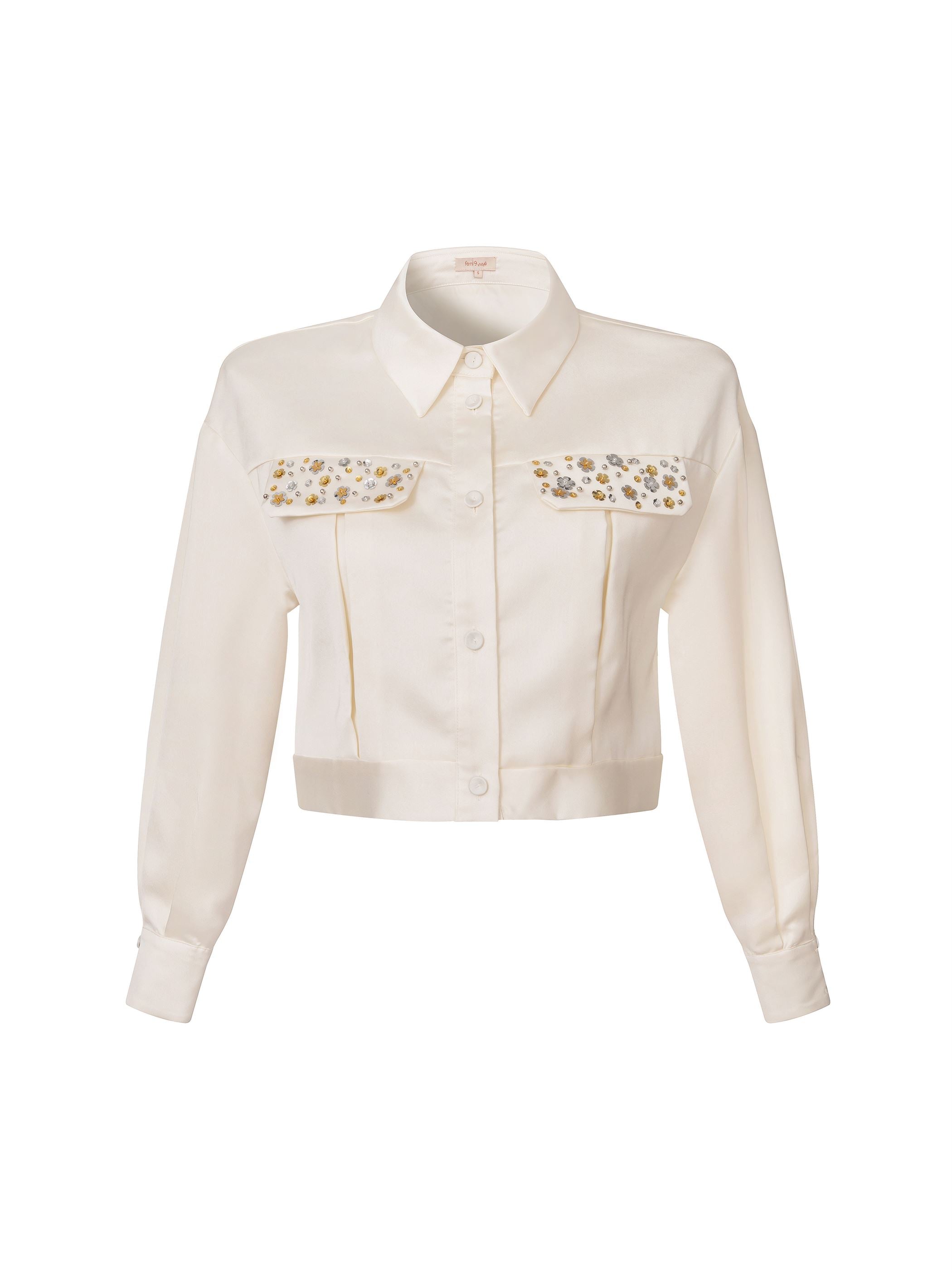 Cropped Jacket with Side Pockets