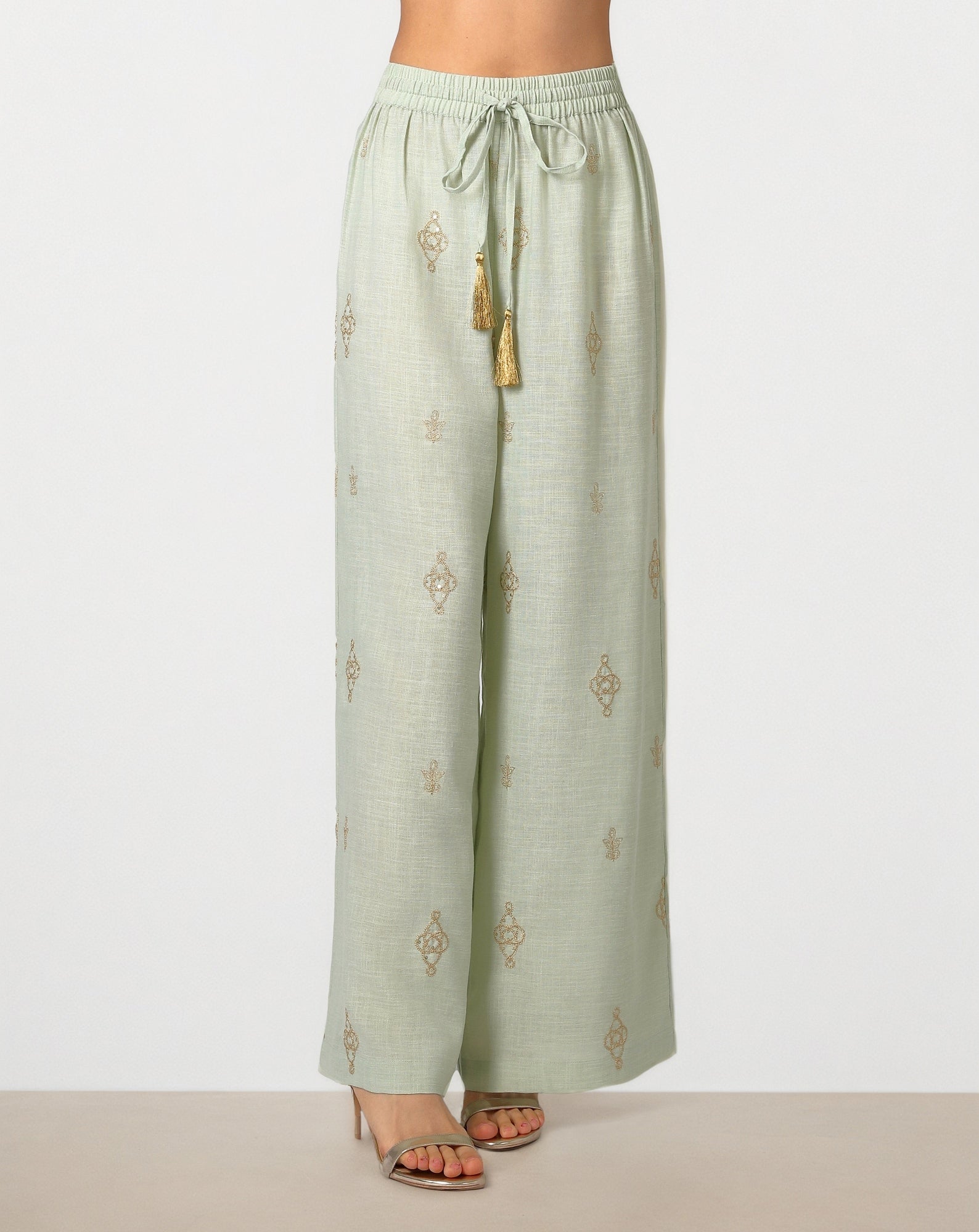 Linen Palazzo Pants