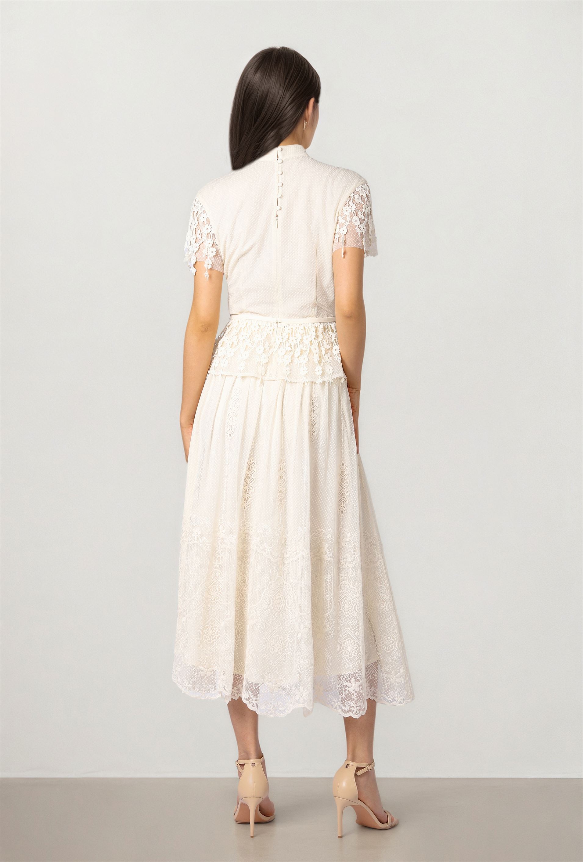 Lace Midi Skirt