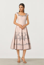Embroidered Aline Dress