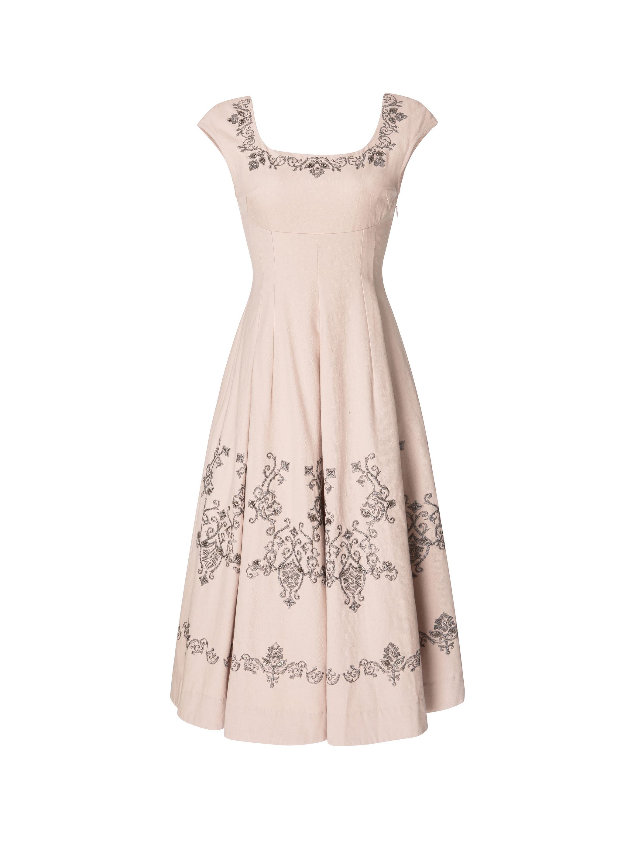 Embroidered Aline Dress