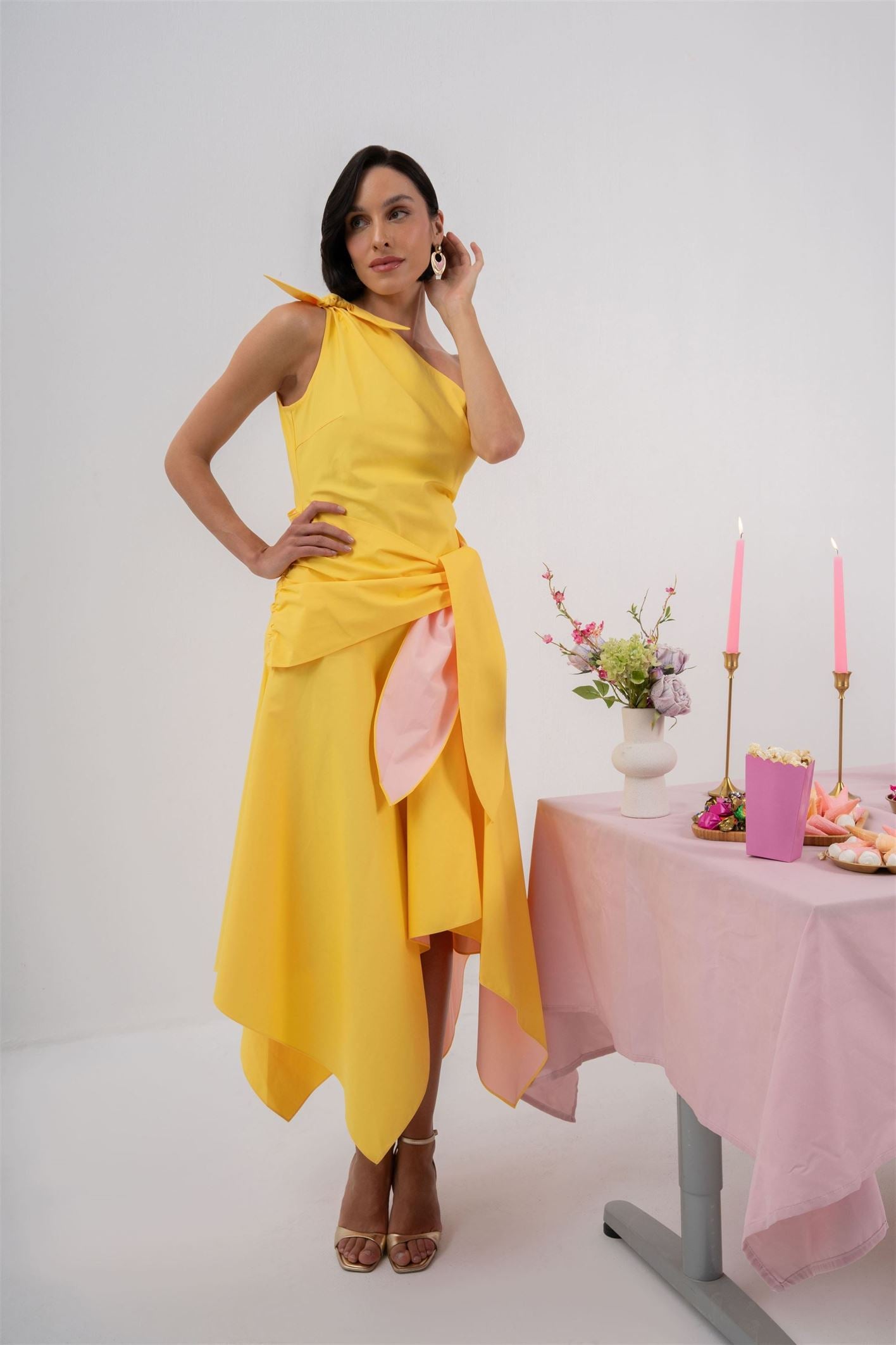 Tie Shoulder Dress