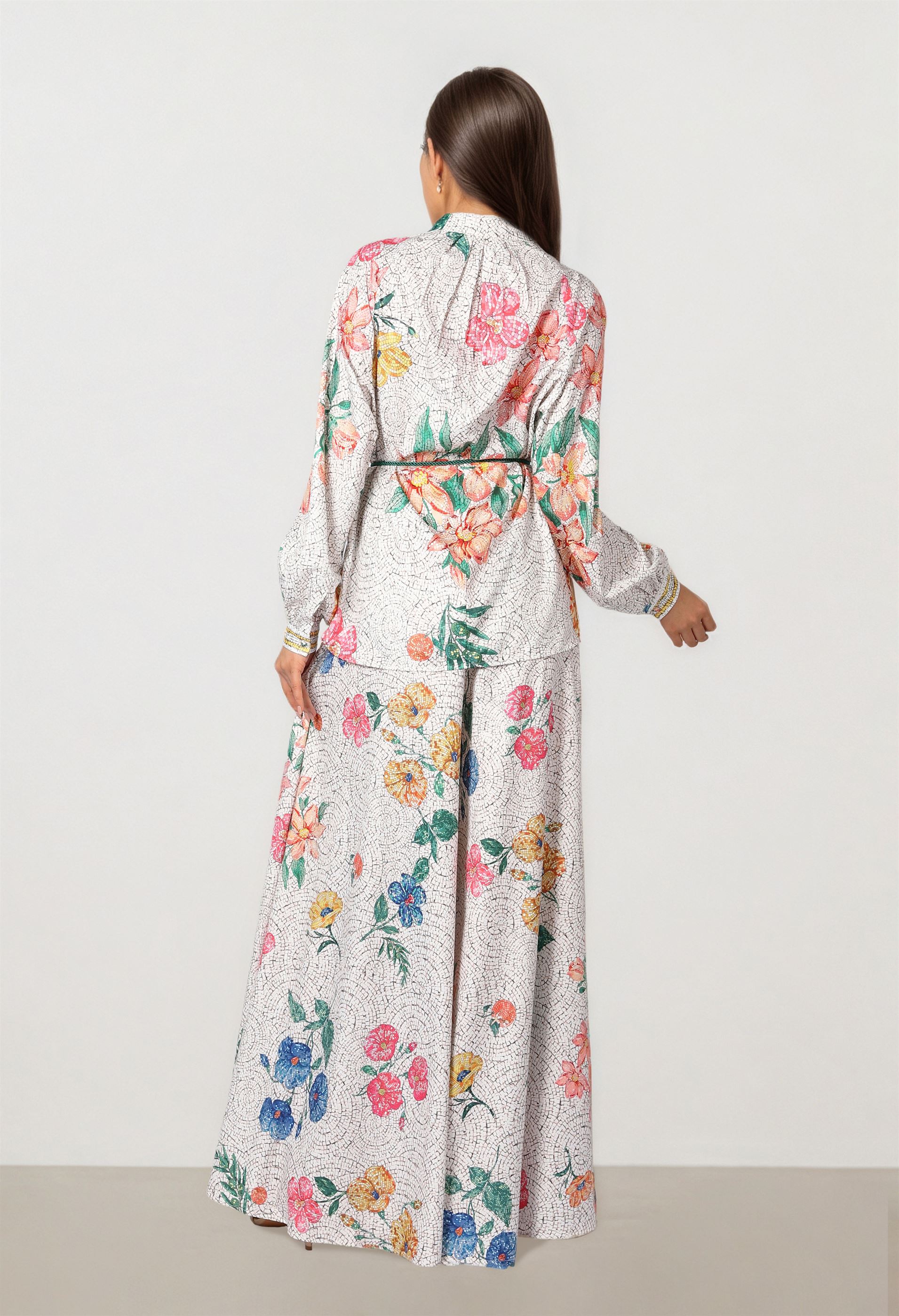 Printed Wide Pants