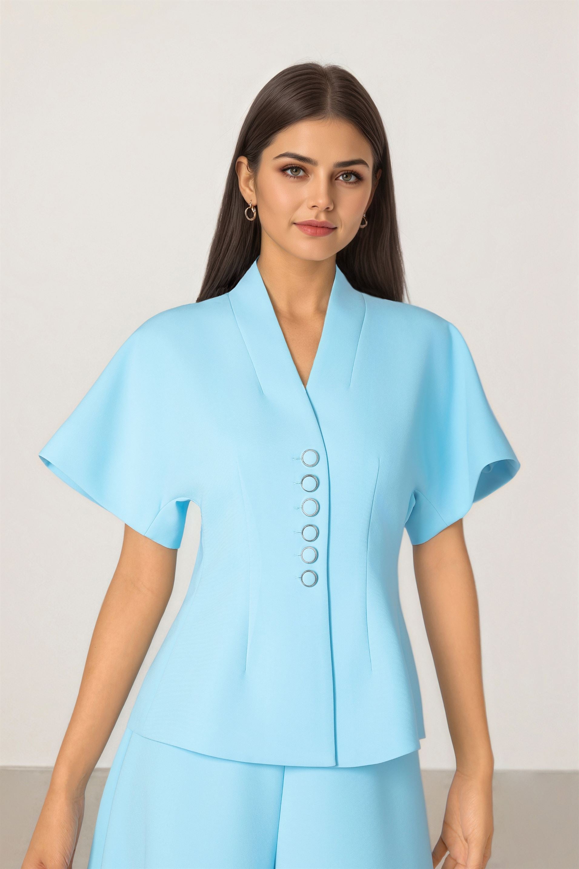 Kimono Button Top