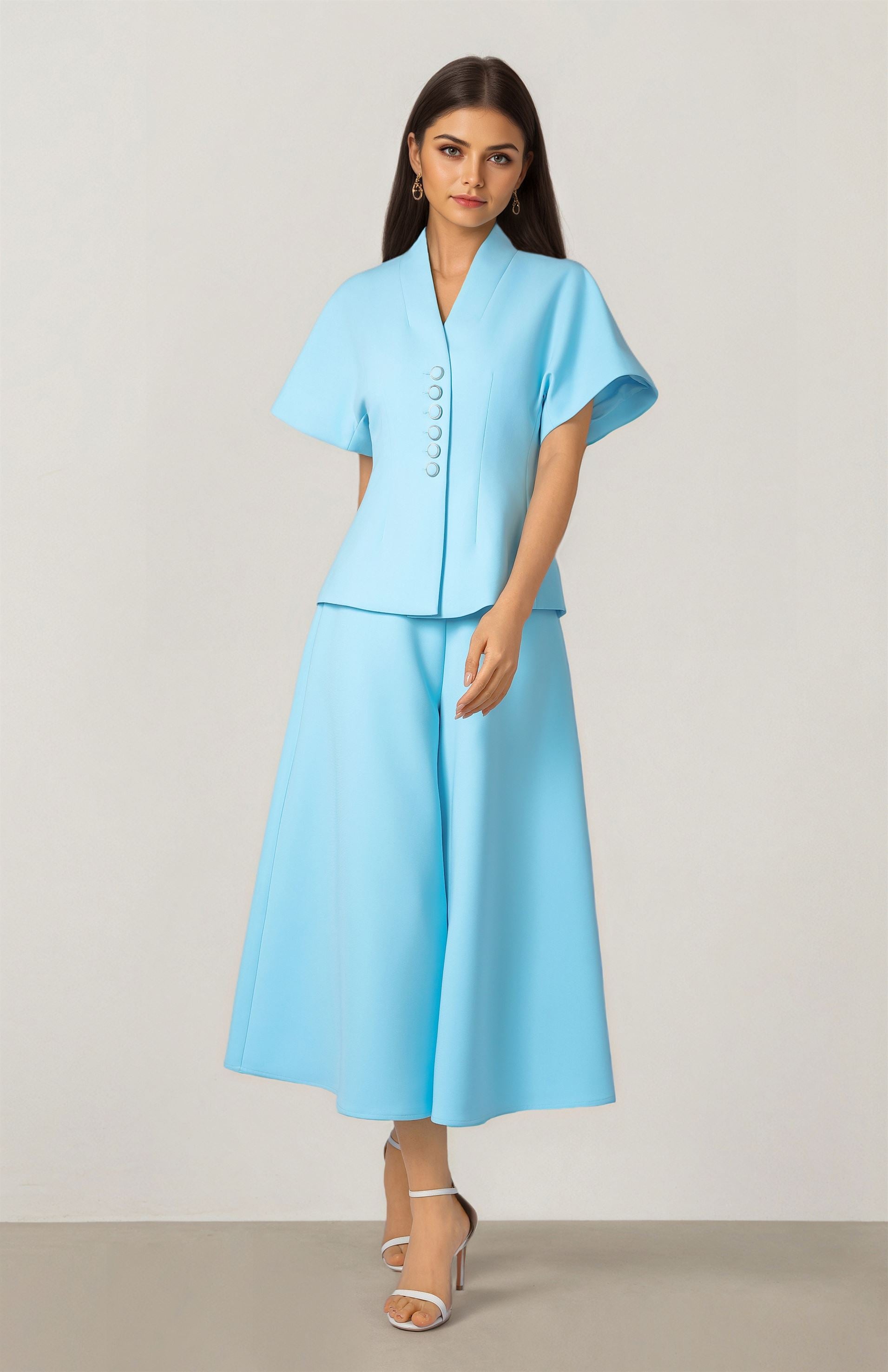 Kimono Button Top