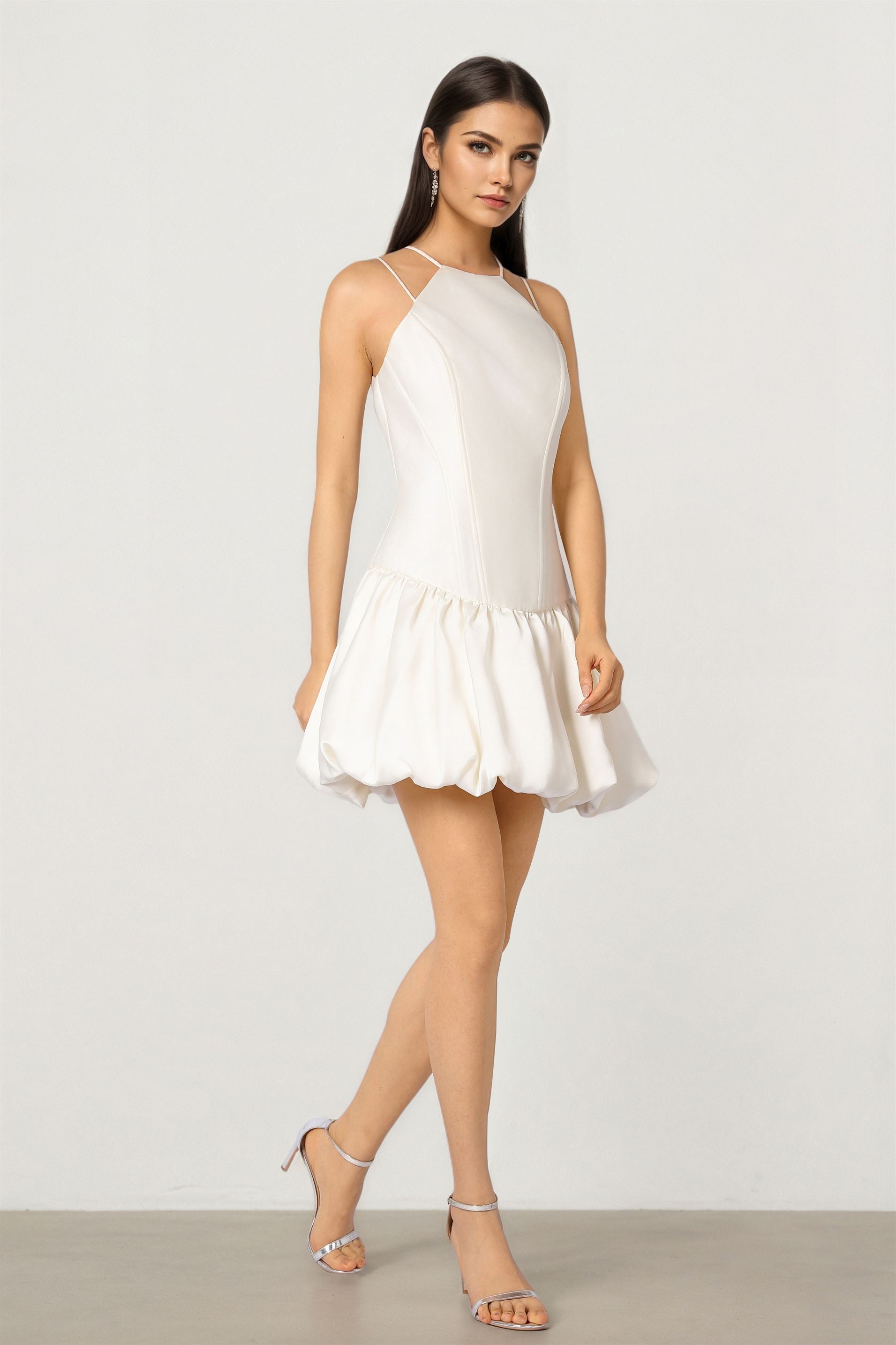 Halter Puffy Dress