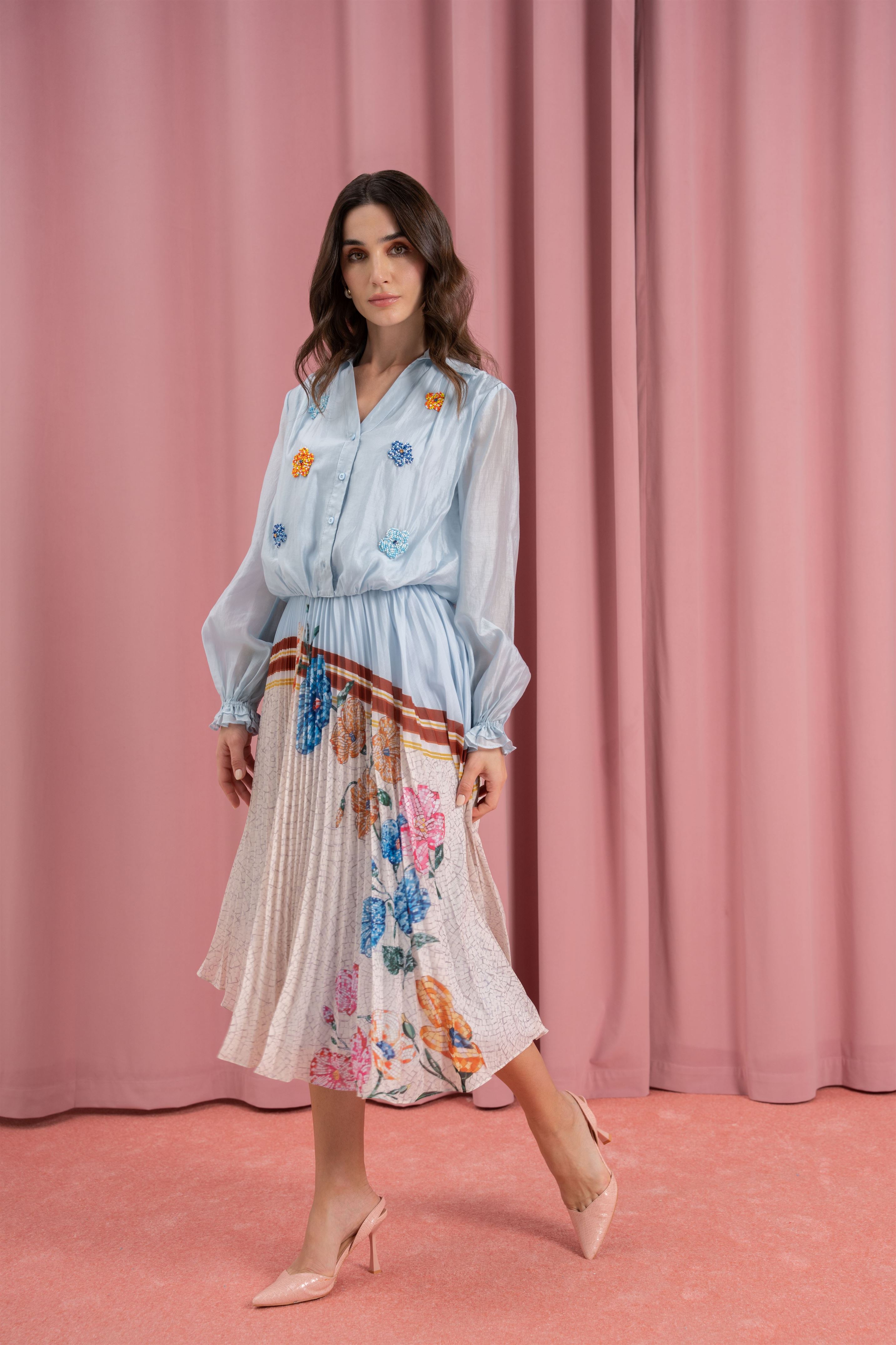 Printed Tencel Blouse