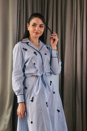 Striped Poplin Shirt