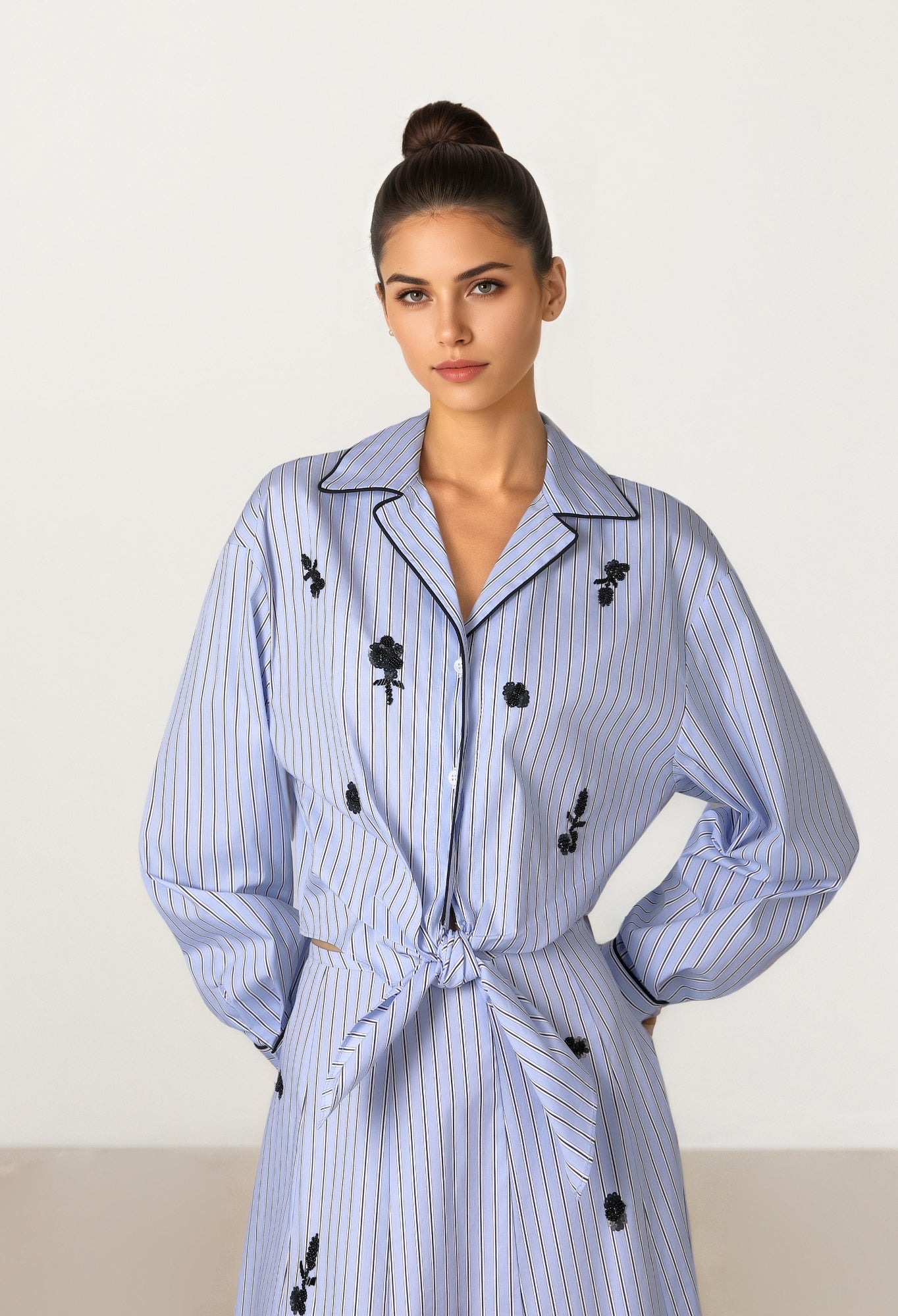 Striped Poplin Shirt