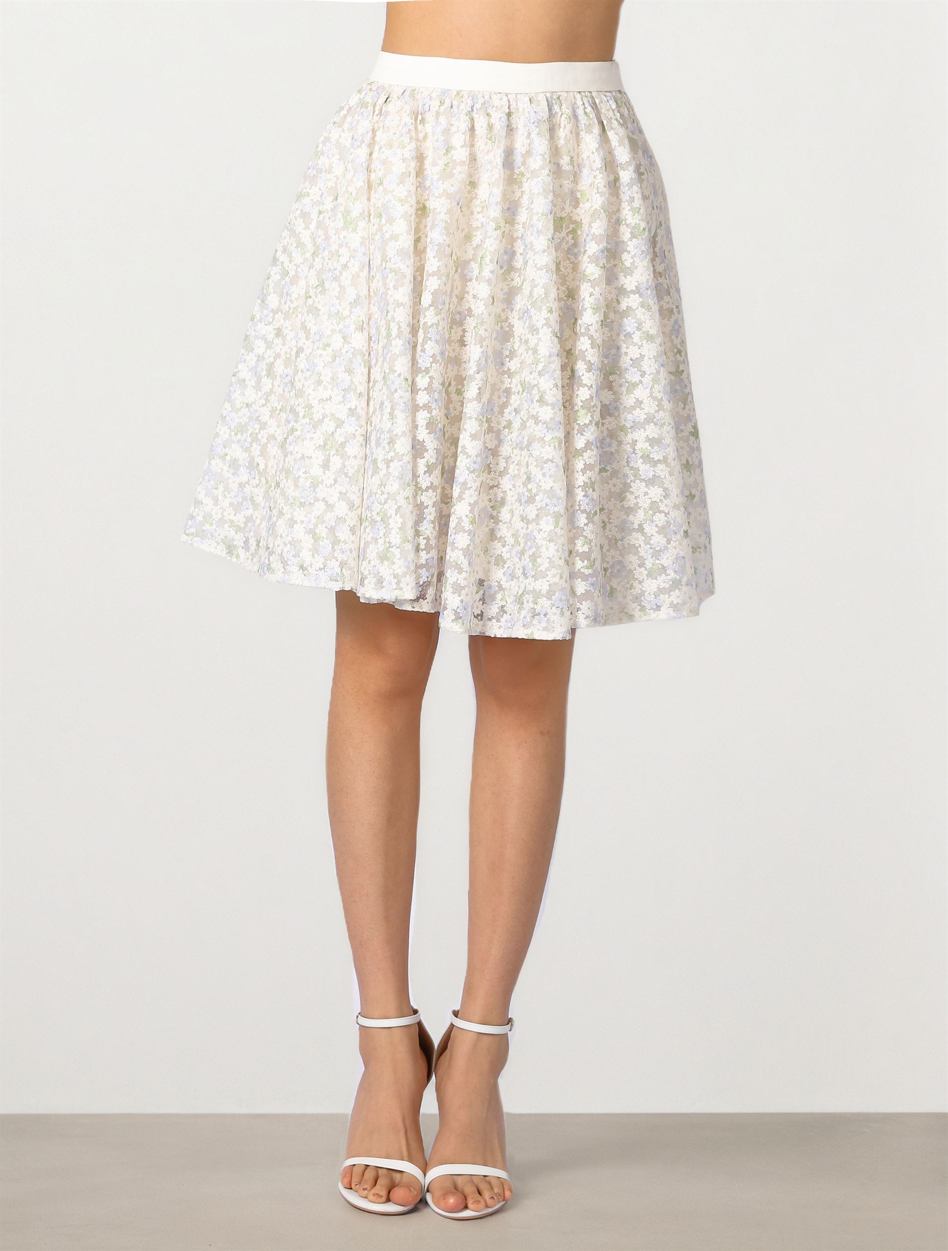 Embroidered Mini Skirt