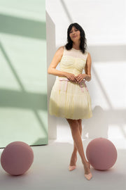 Pleated Bow Dress