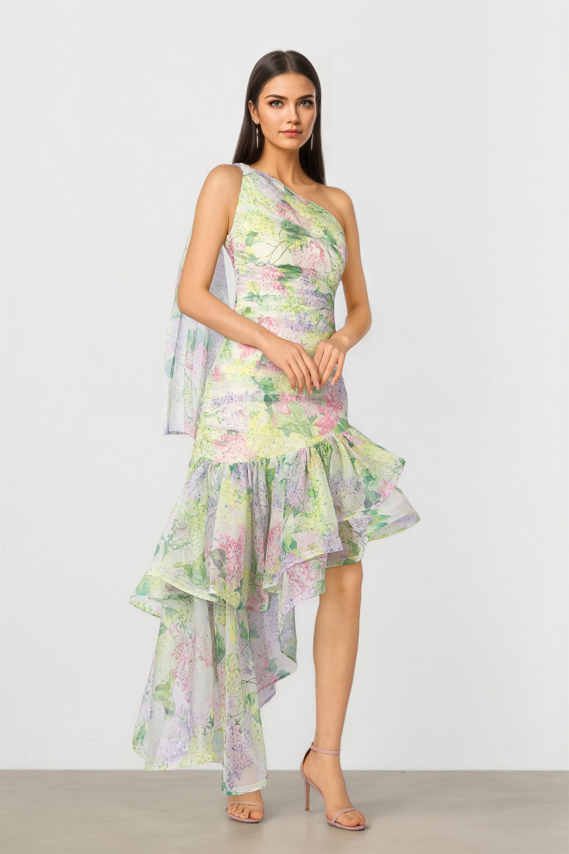 Ruffled Mini Dress