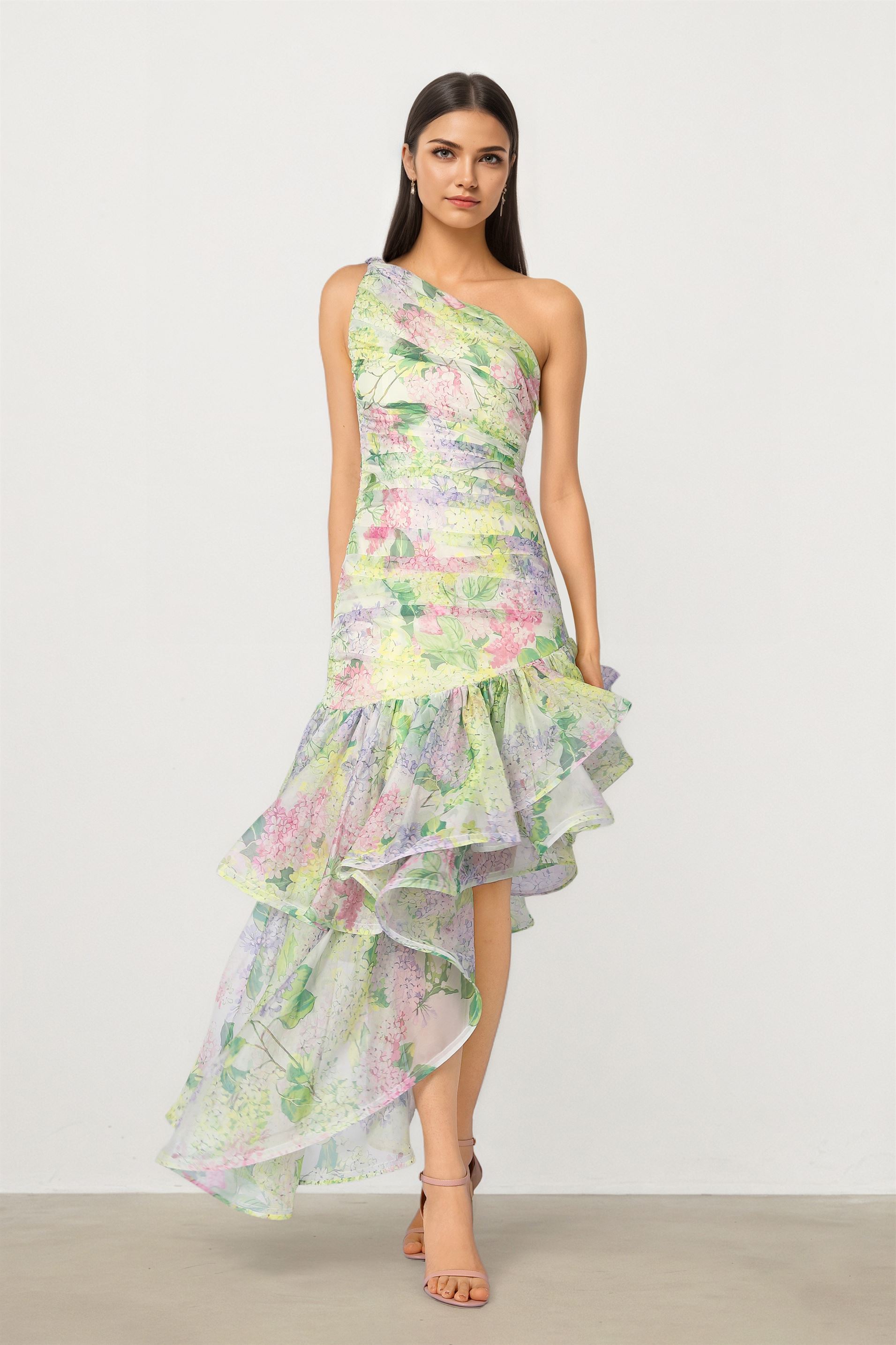 Ruffled Mini Dress
