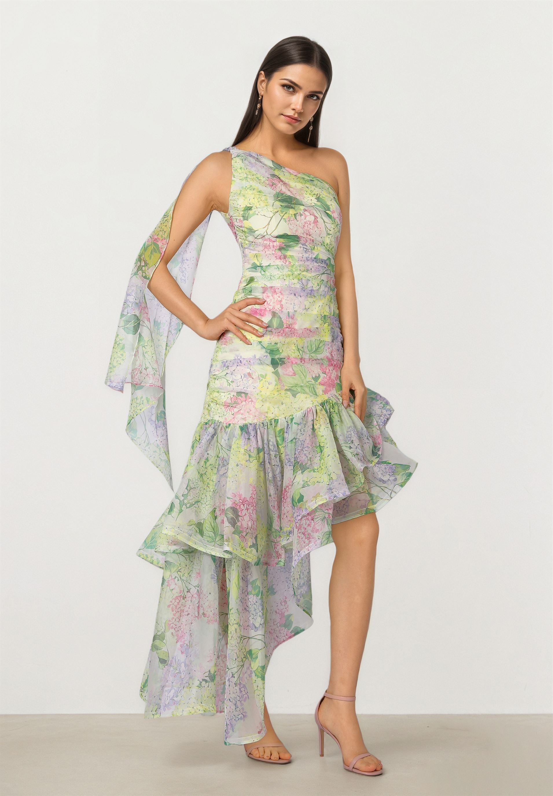 Ruffled Mini Dress
