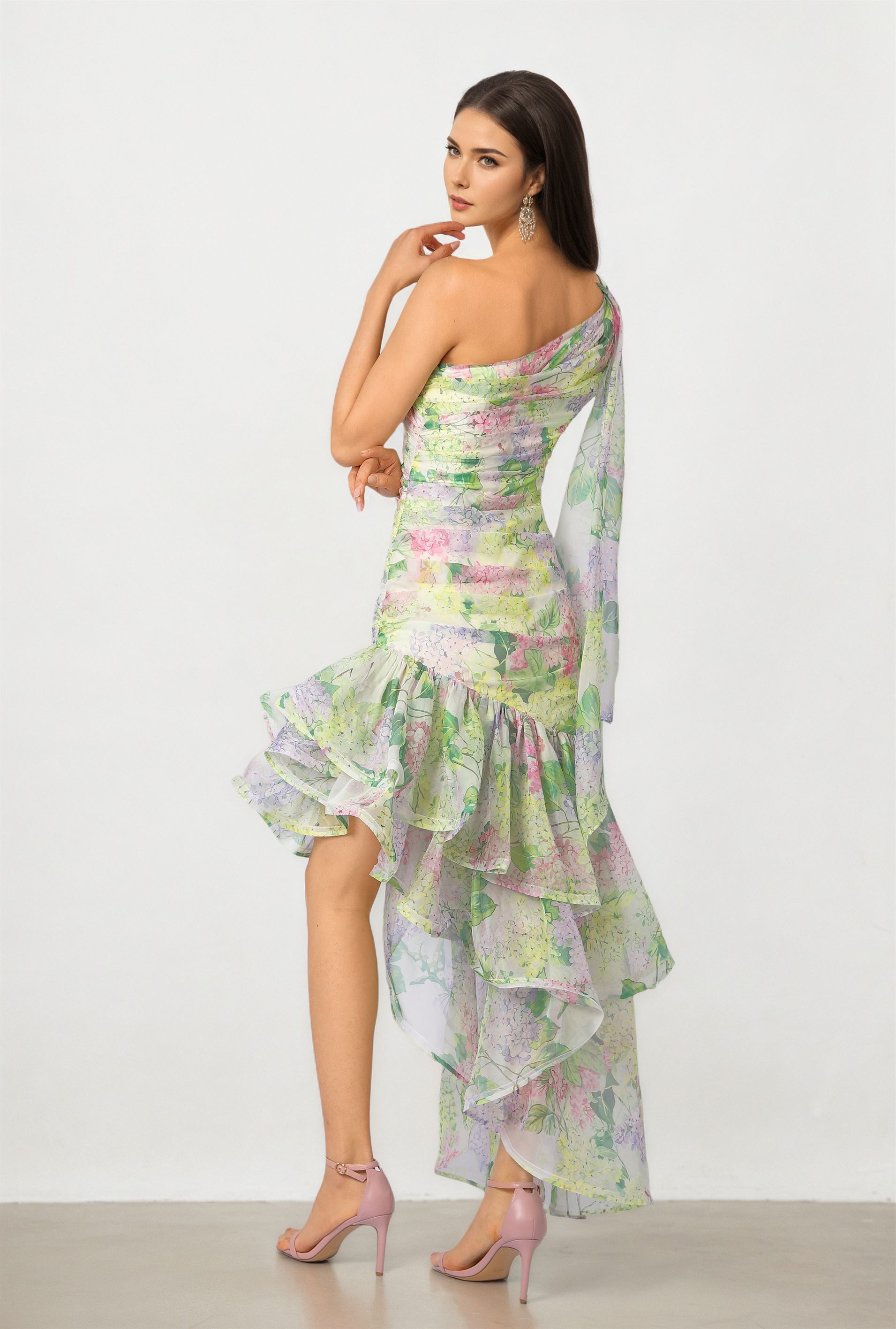 Ruffled Mini Dress