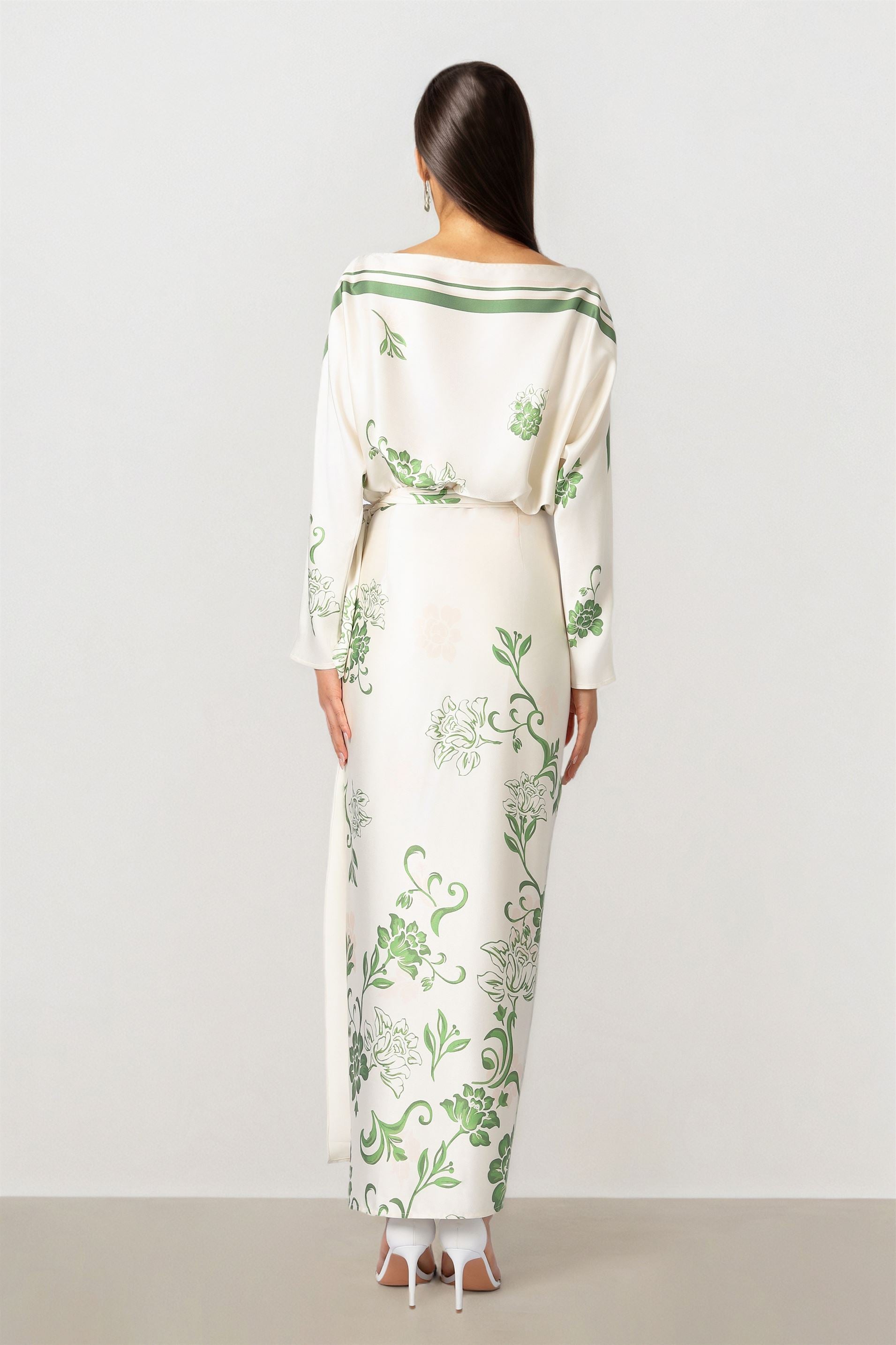 Wrap Print Dress