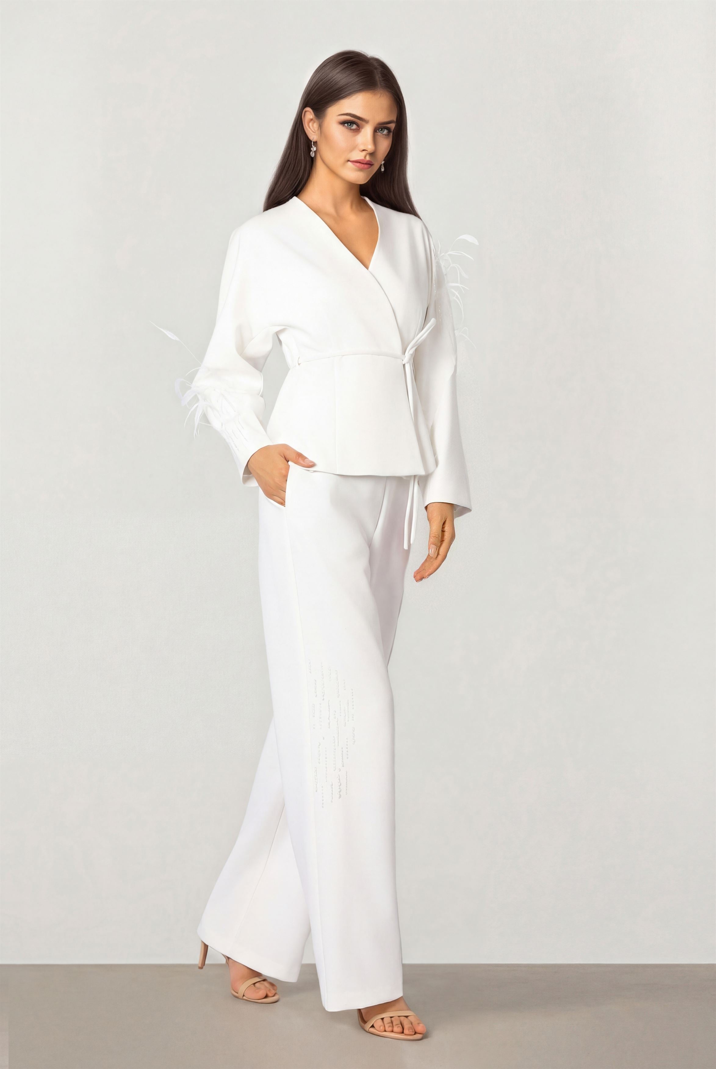Beaded Wrap Jacket