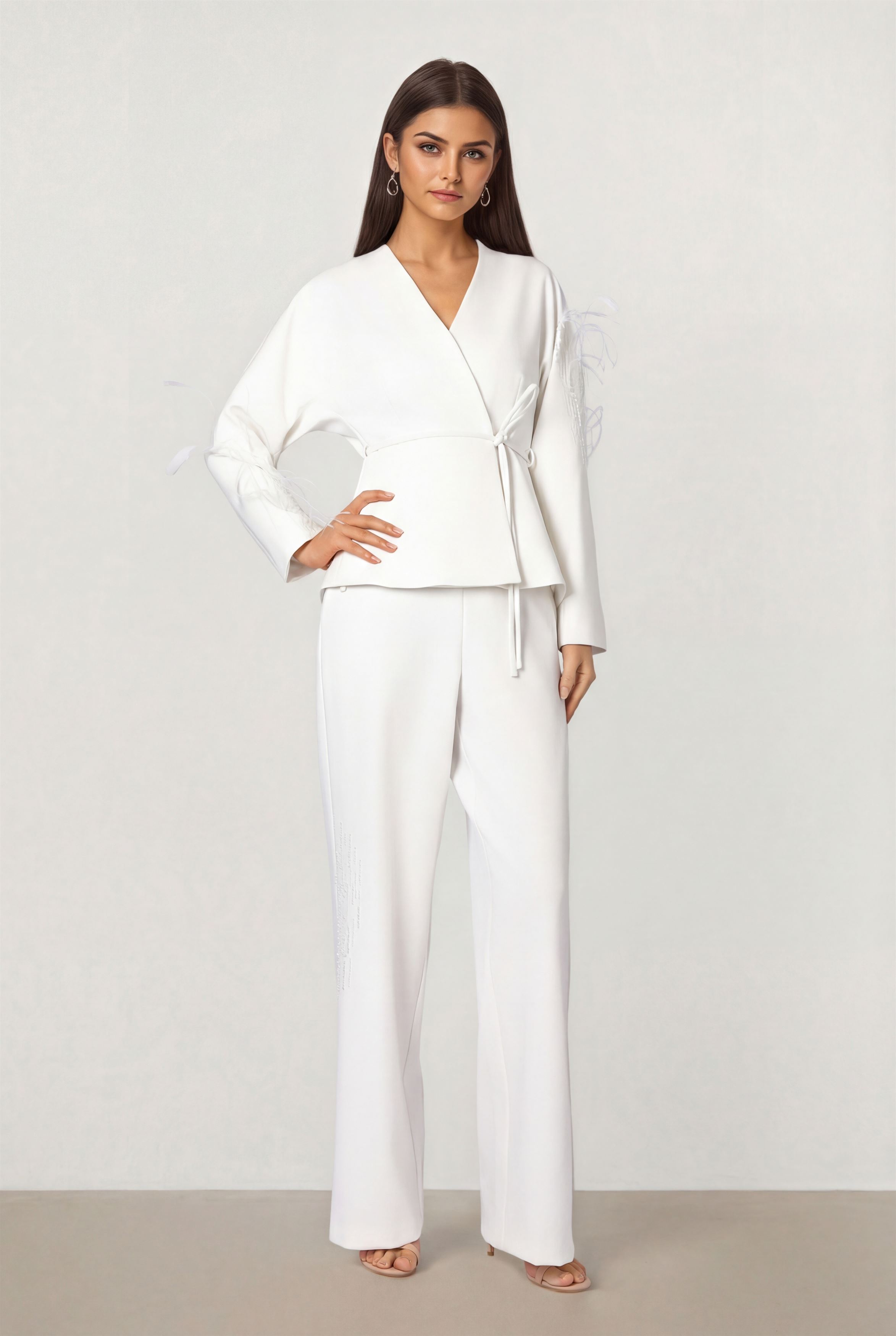 Beaded Wrap Jacket