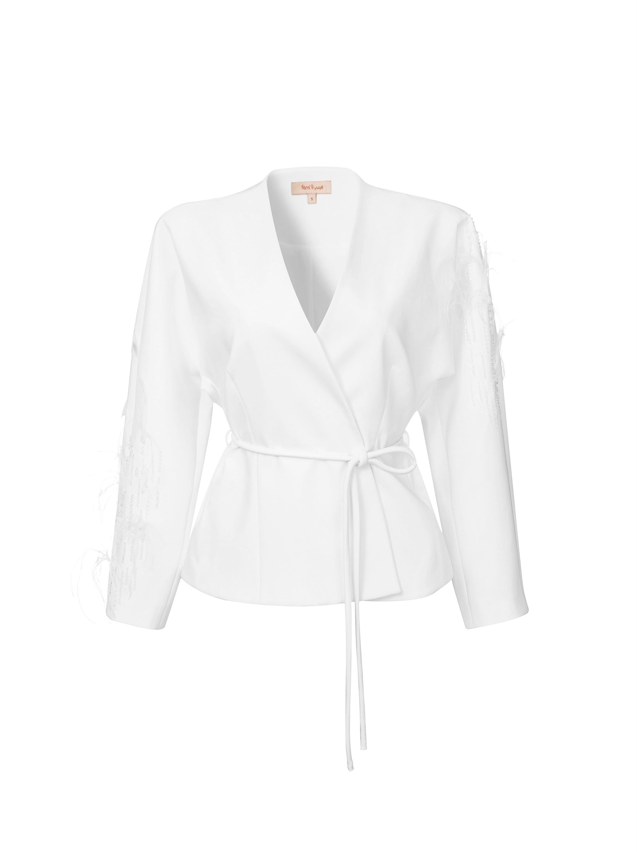 Beaded Wrap Jacket