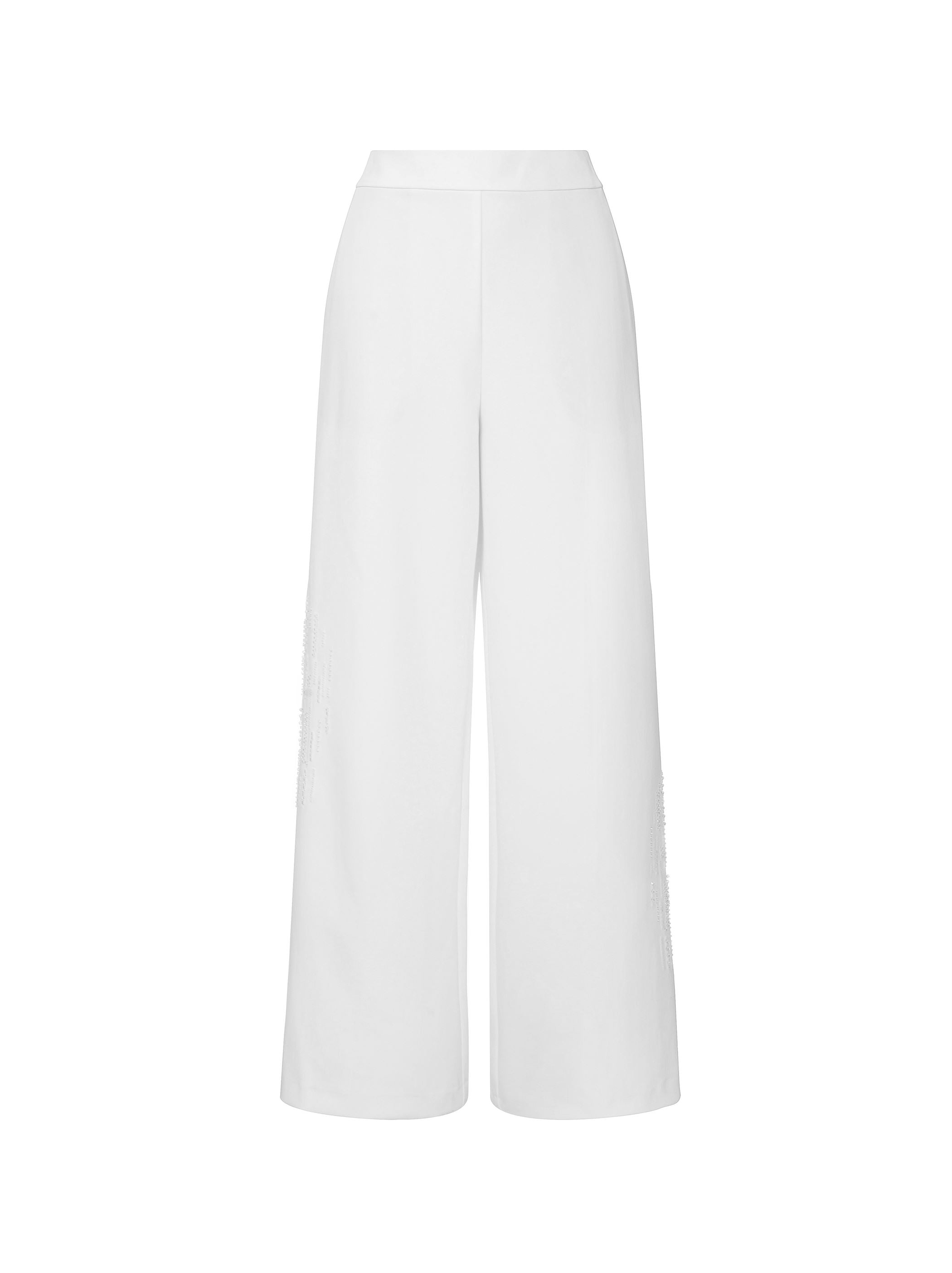 Embellished Crepe Pants