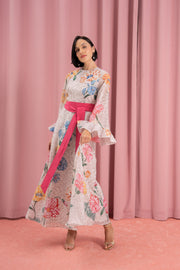 Printed Organza Dress