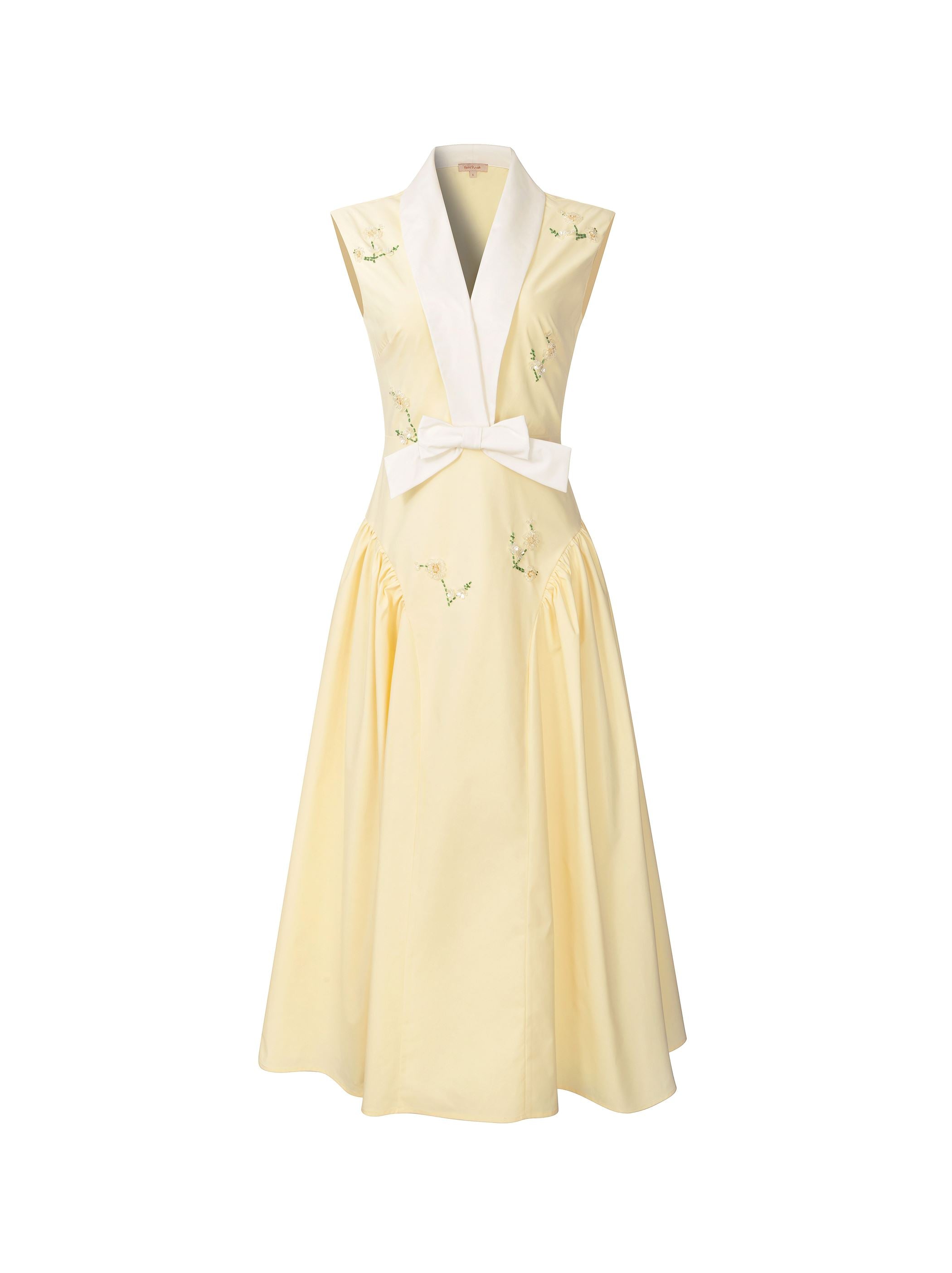 Bow Collar Dress