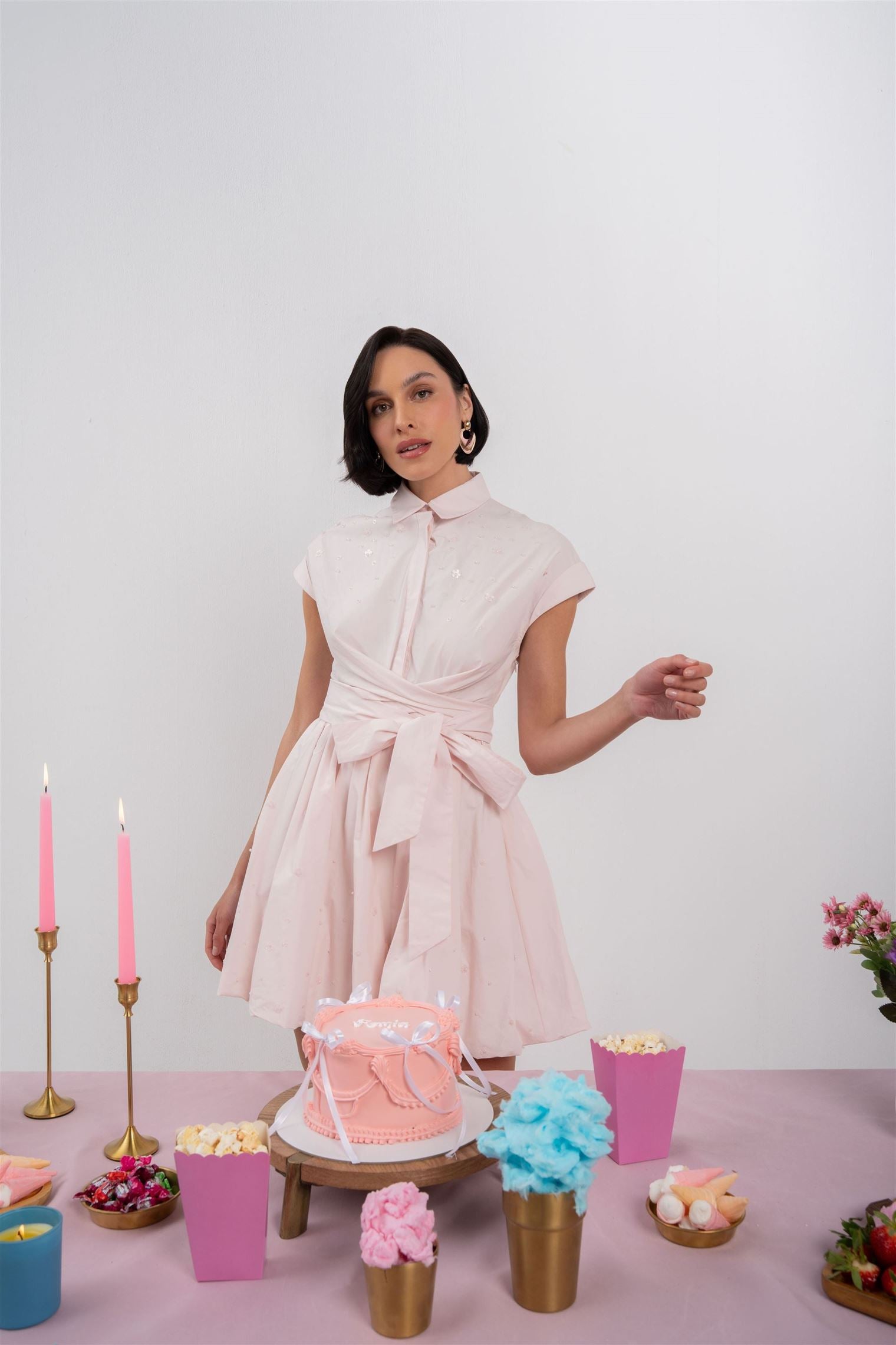 Belted Shirt Dress