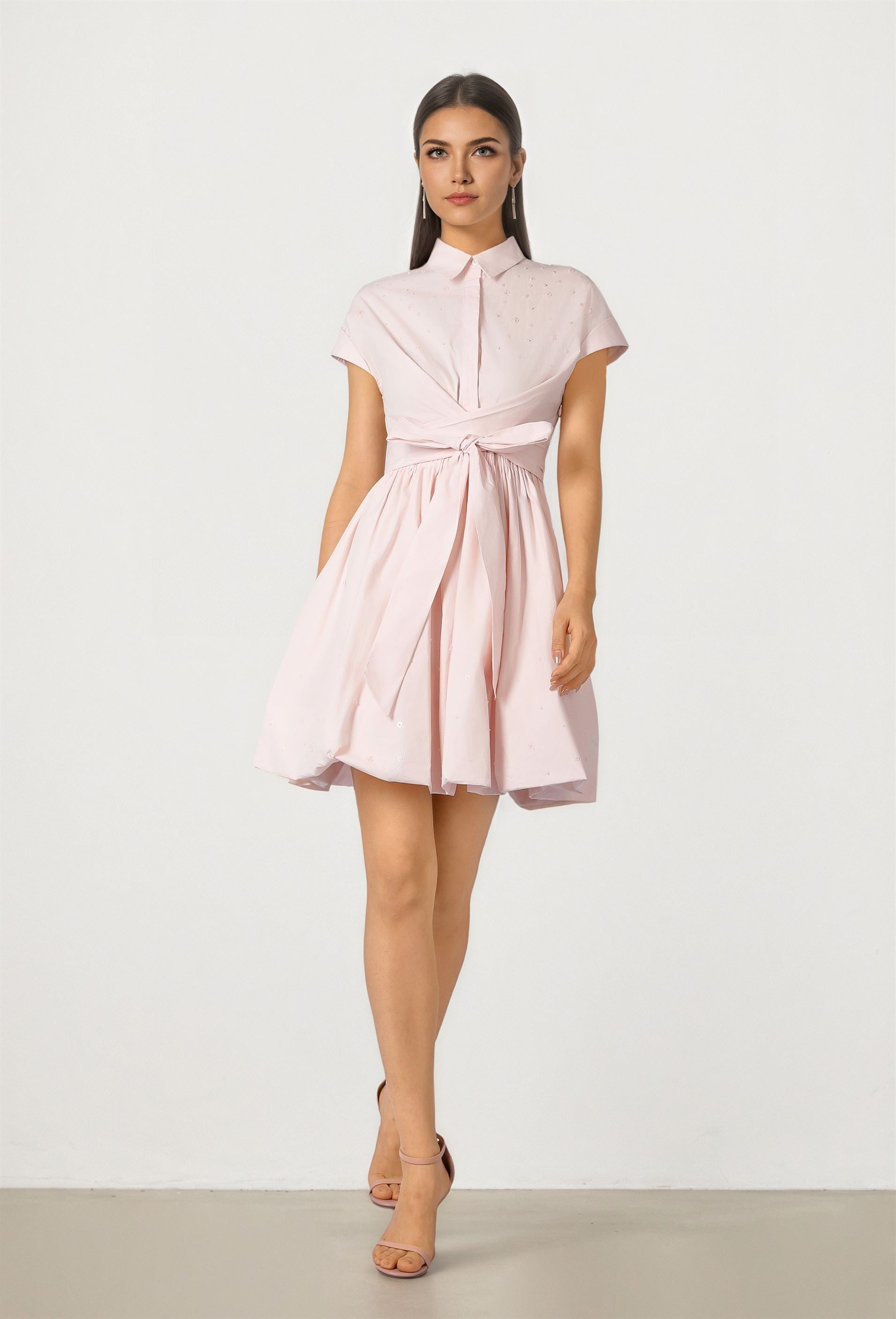 Belted Shirt Dress