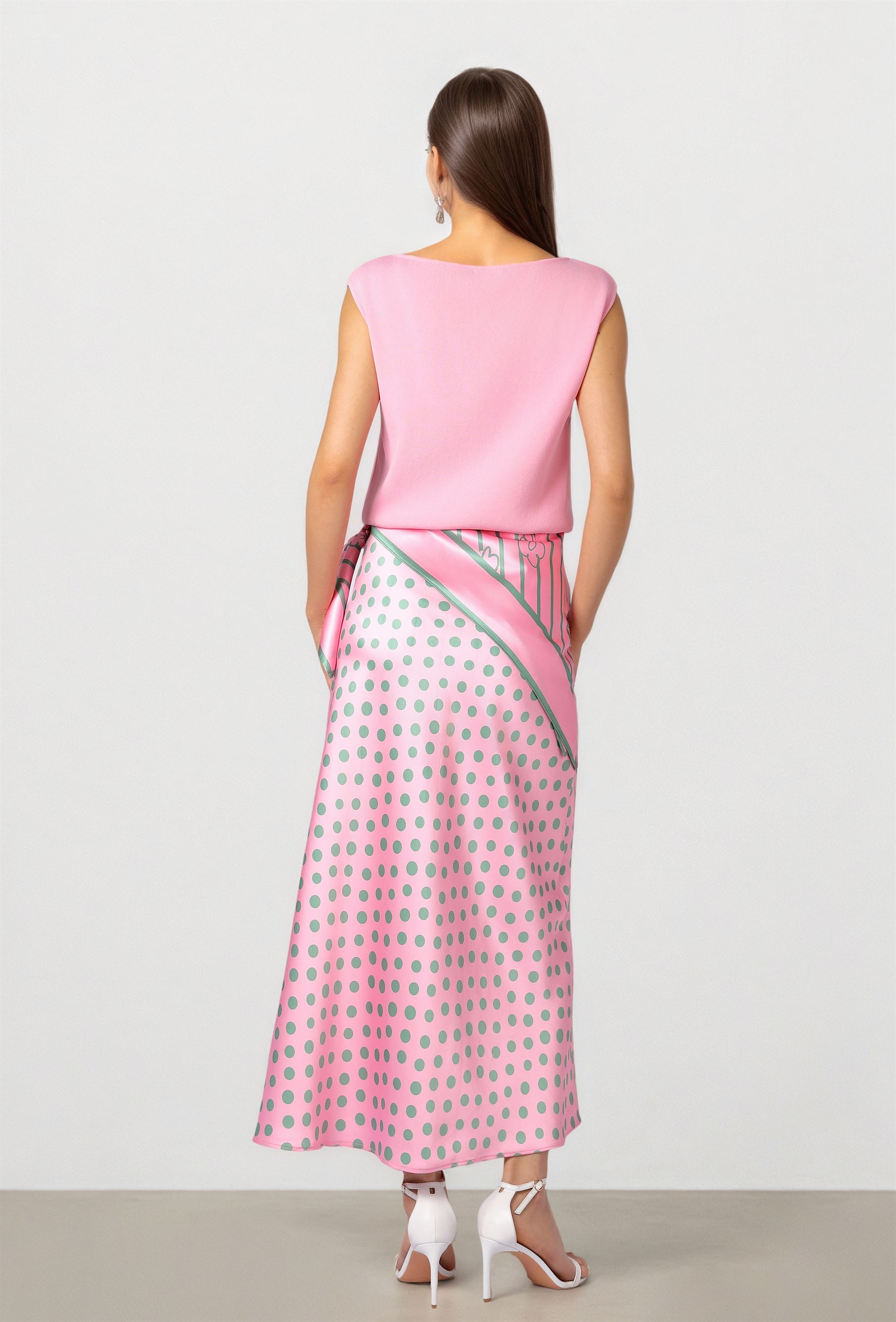Scarf Print Skirt