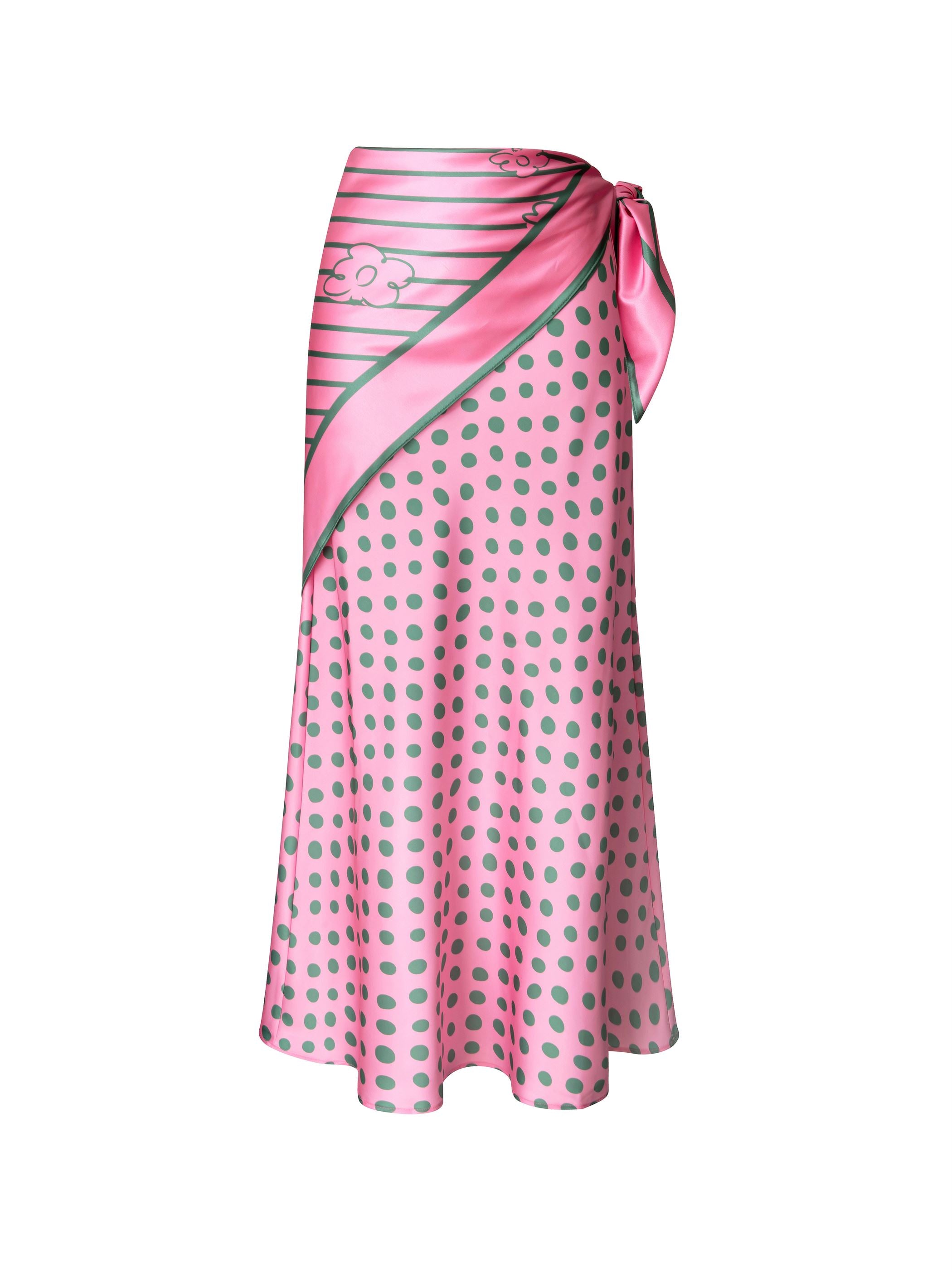 Scarf Print Skirt