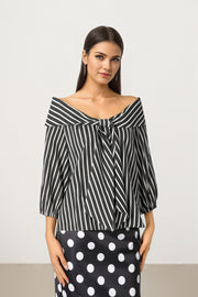 Striped Tie Top