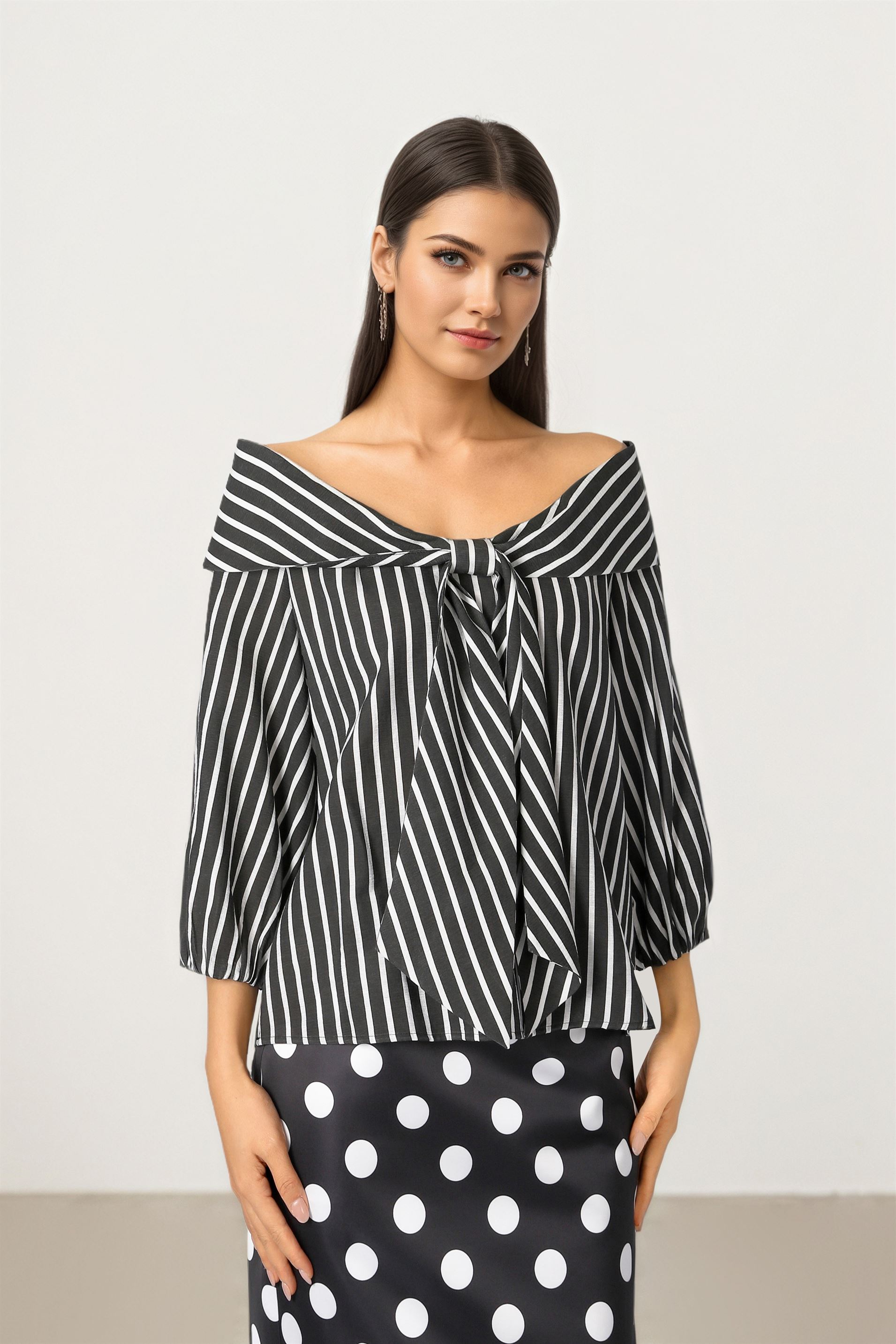 Striped Tie Top