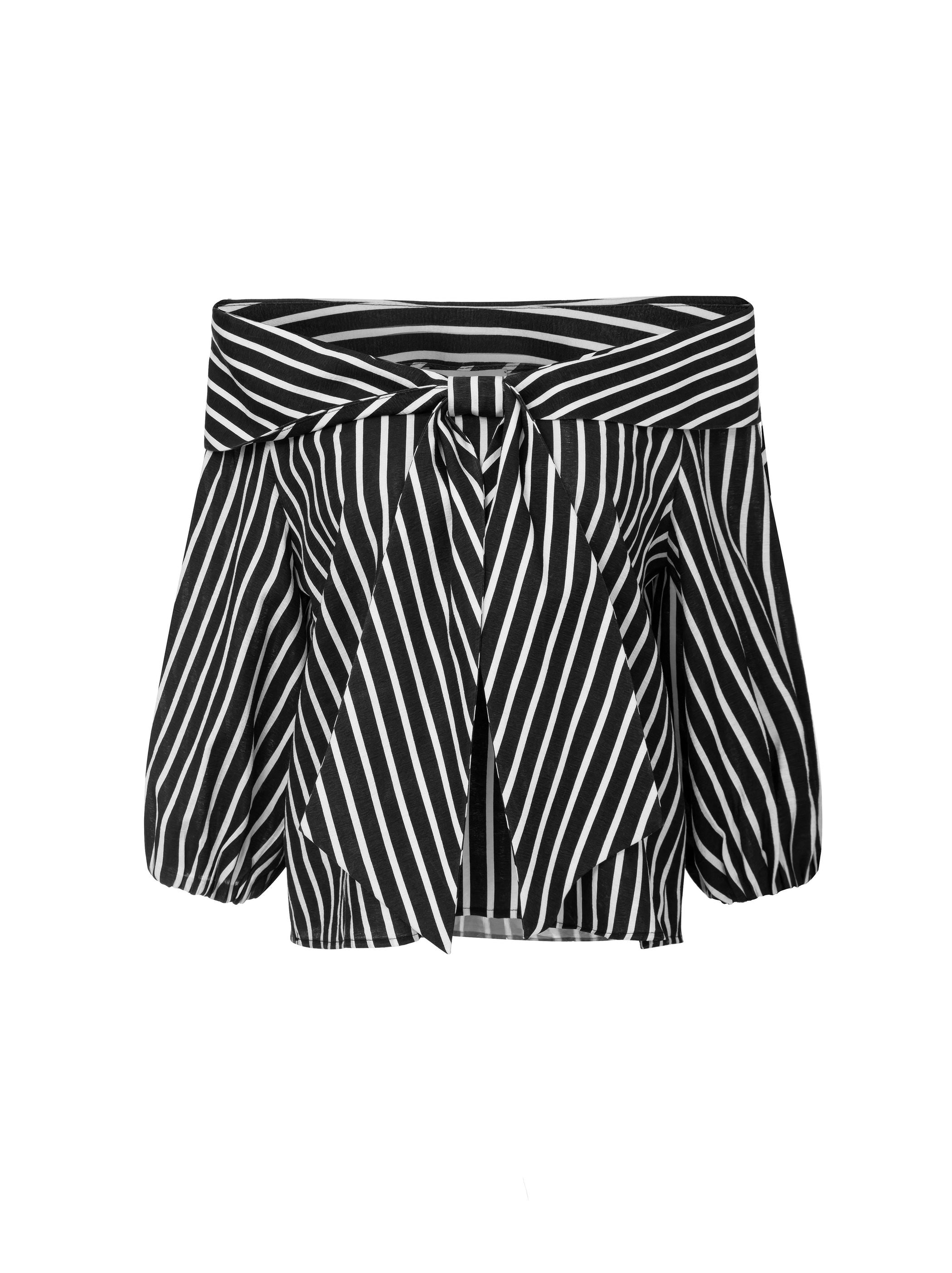 Striped Tie Top