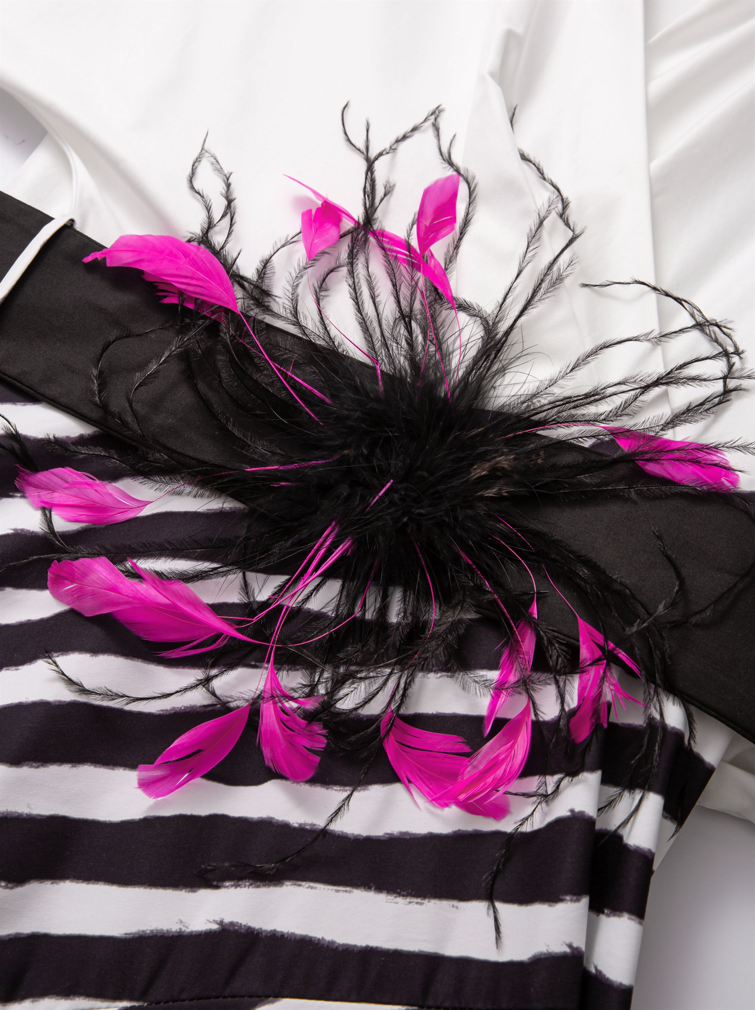 Feather Belt Dress