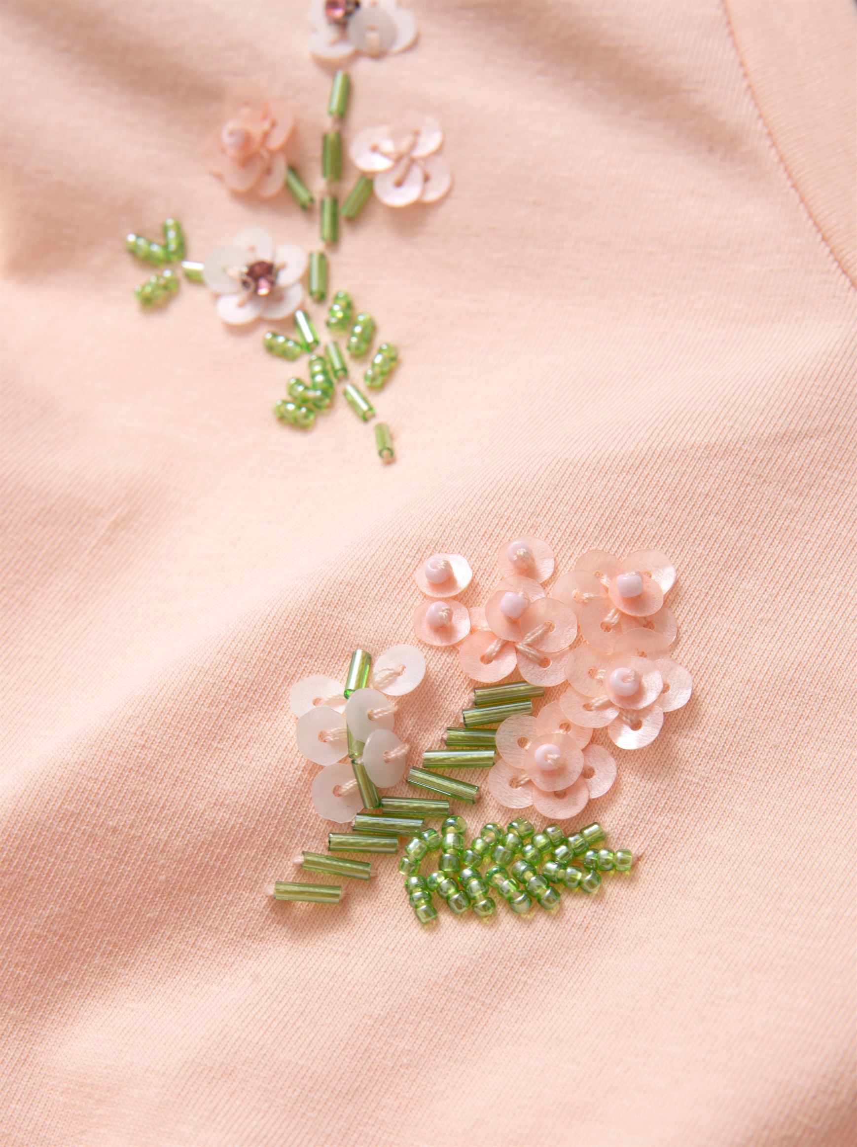Ruched Peach T-shirt