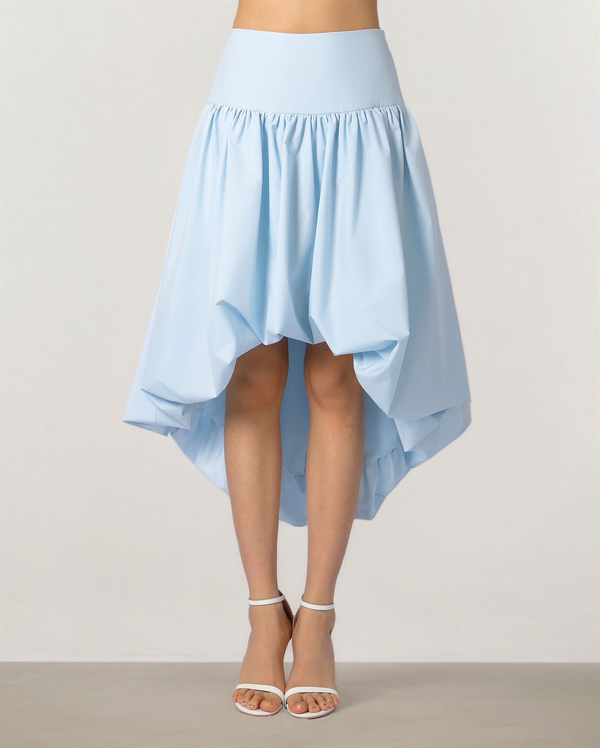 Sky Blue Taffeta Skirt