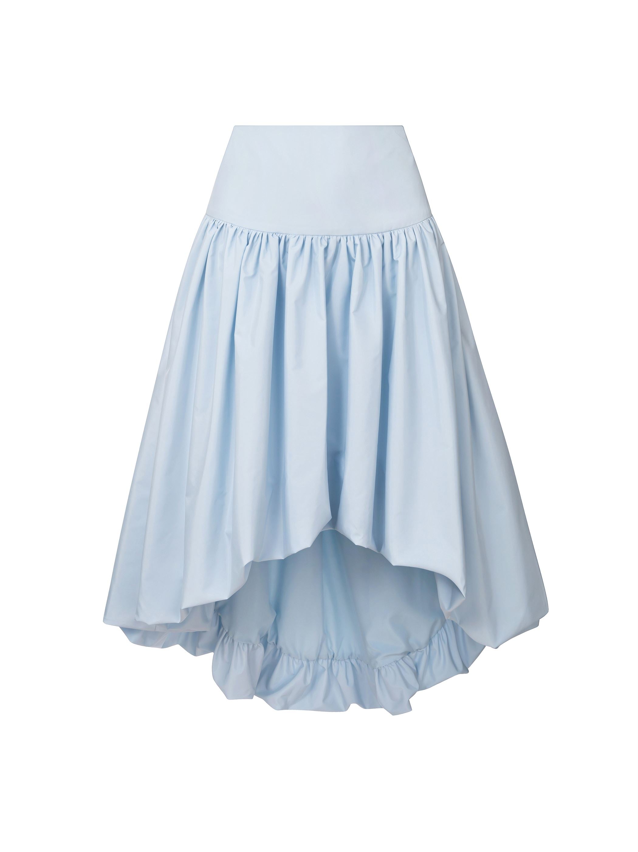 Sky Blue Taffeta Skirt