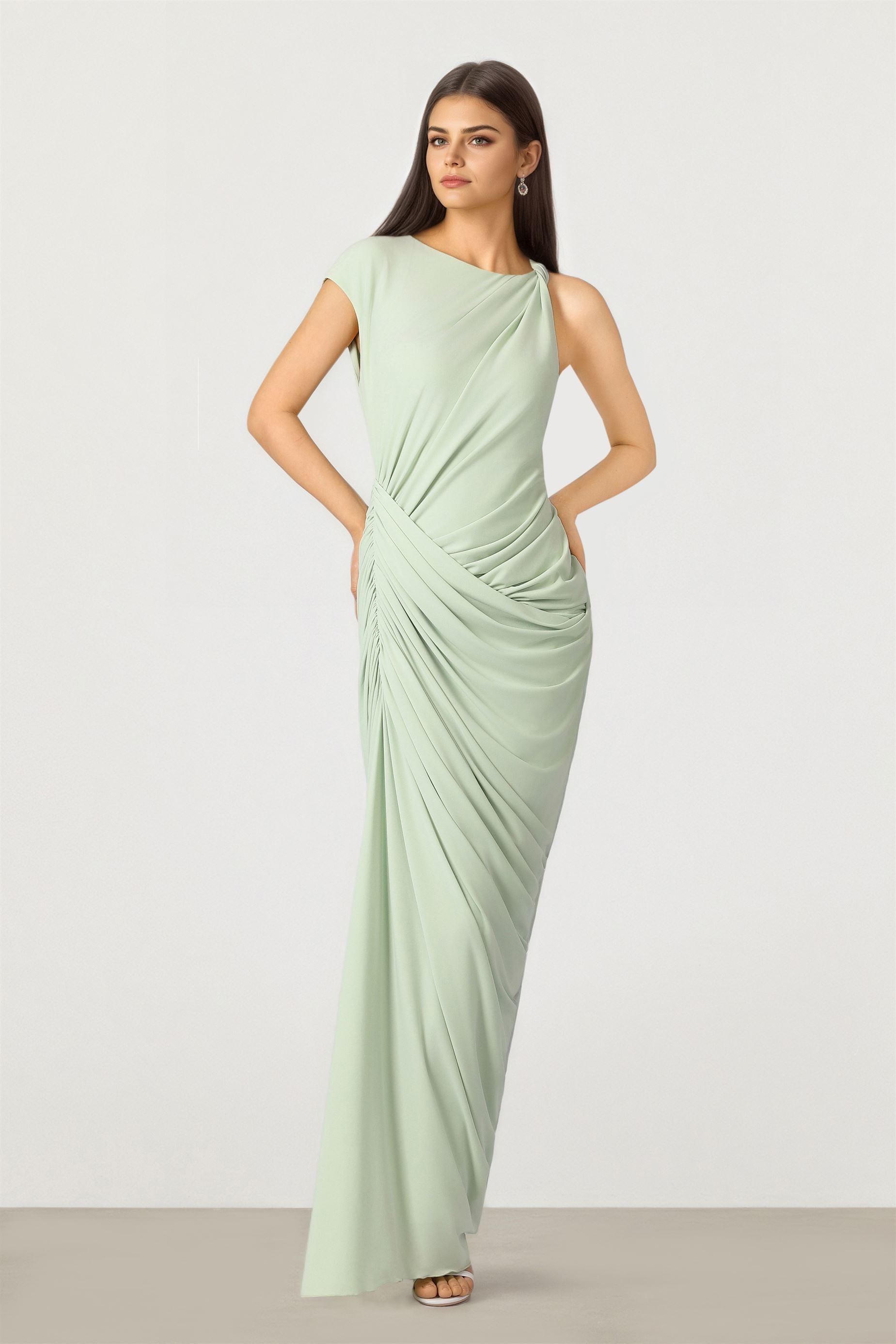 Draped Maxi Dress