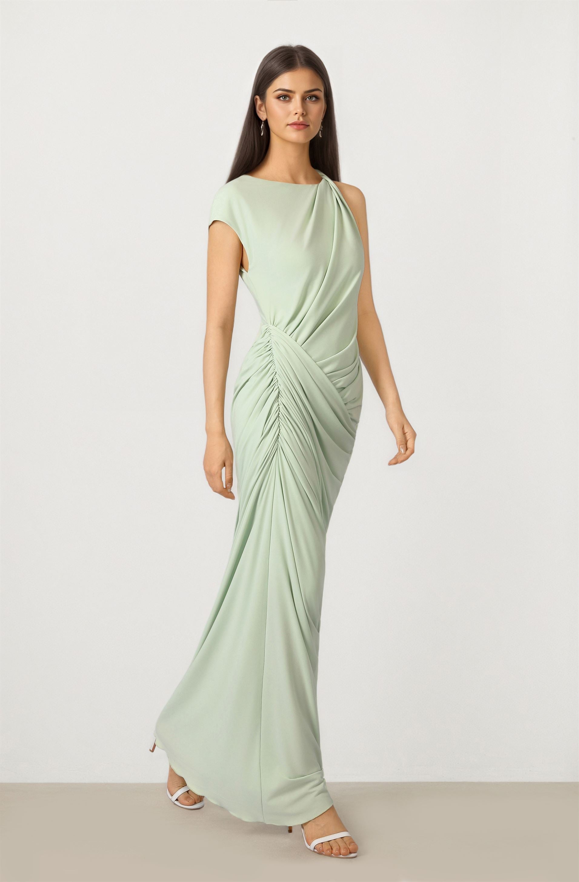 Draped Maxi Dress