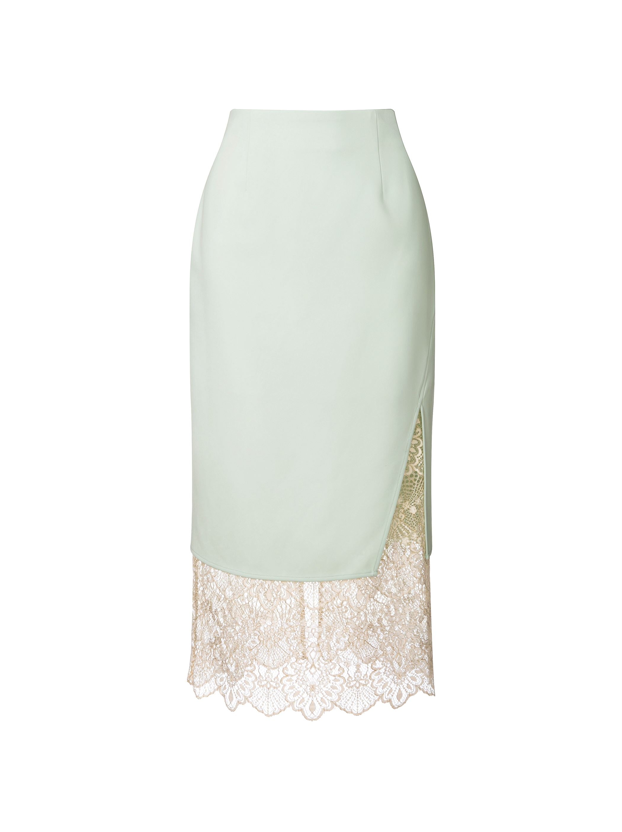 Straight Cut Midi Skirt