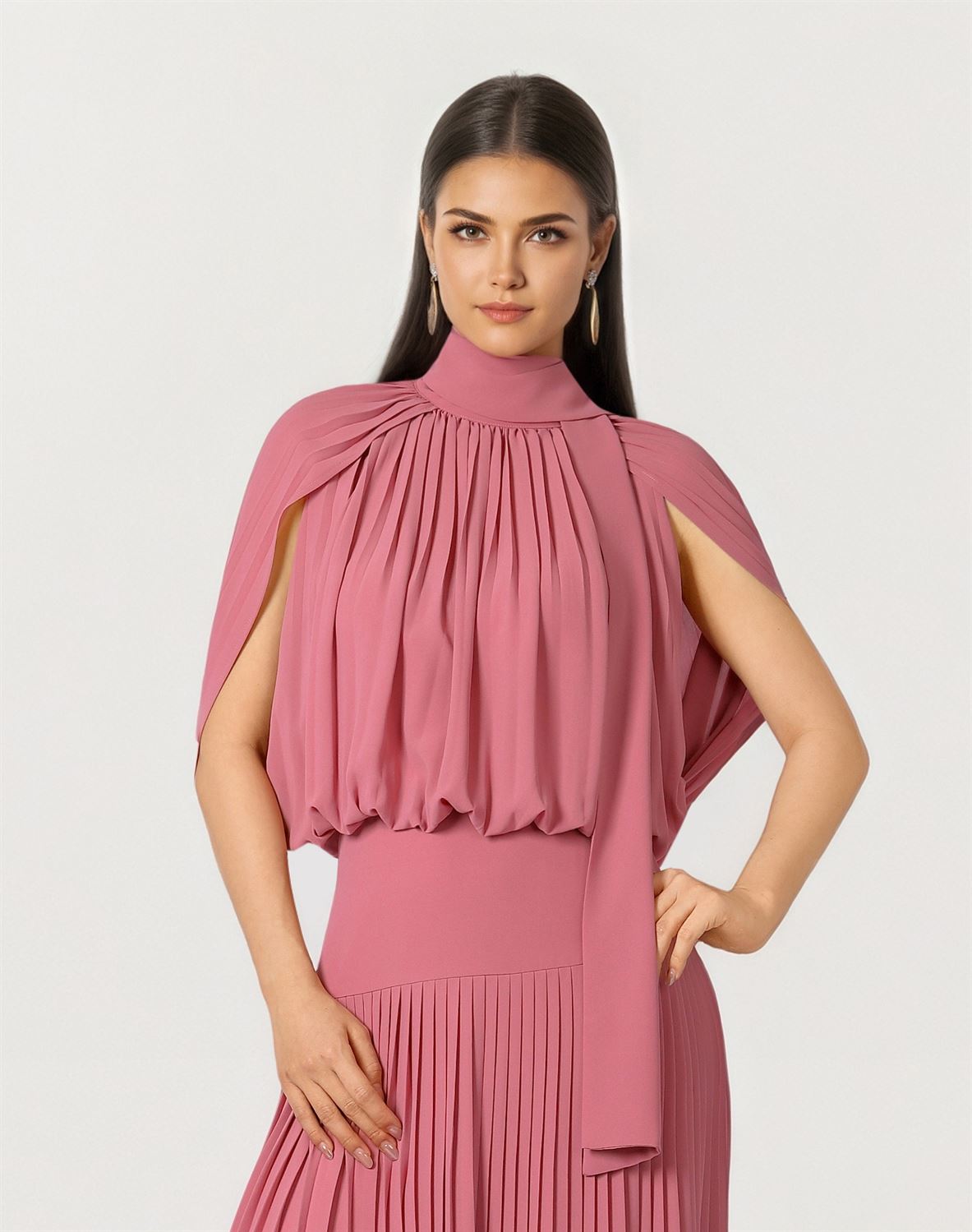 Pleated Cape Top