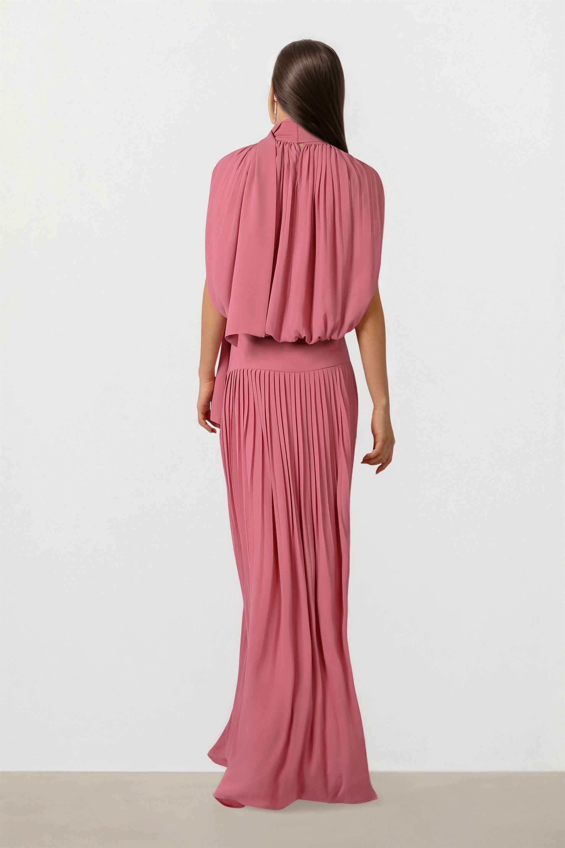 Pleated Maxi Skirt