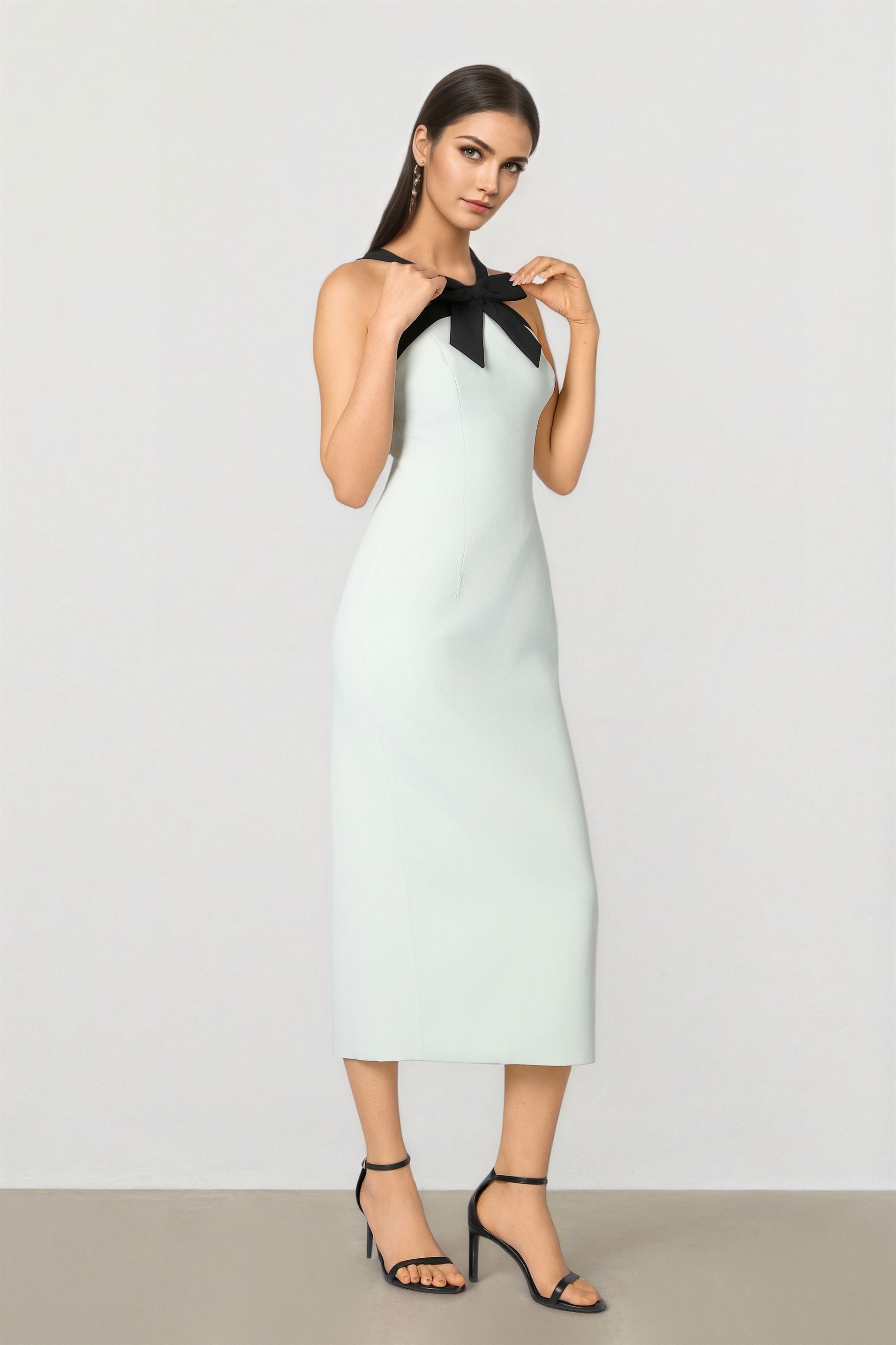 Bow Collar Dress