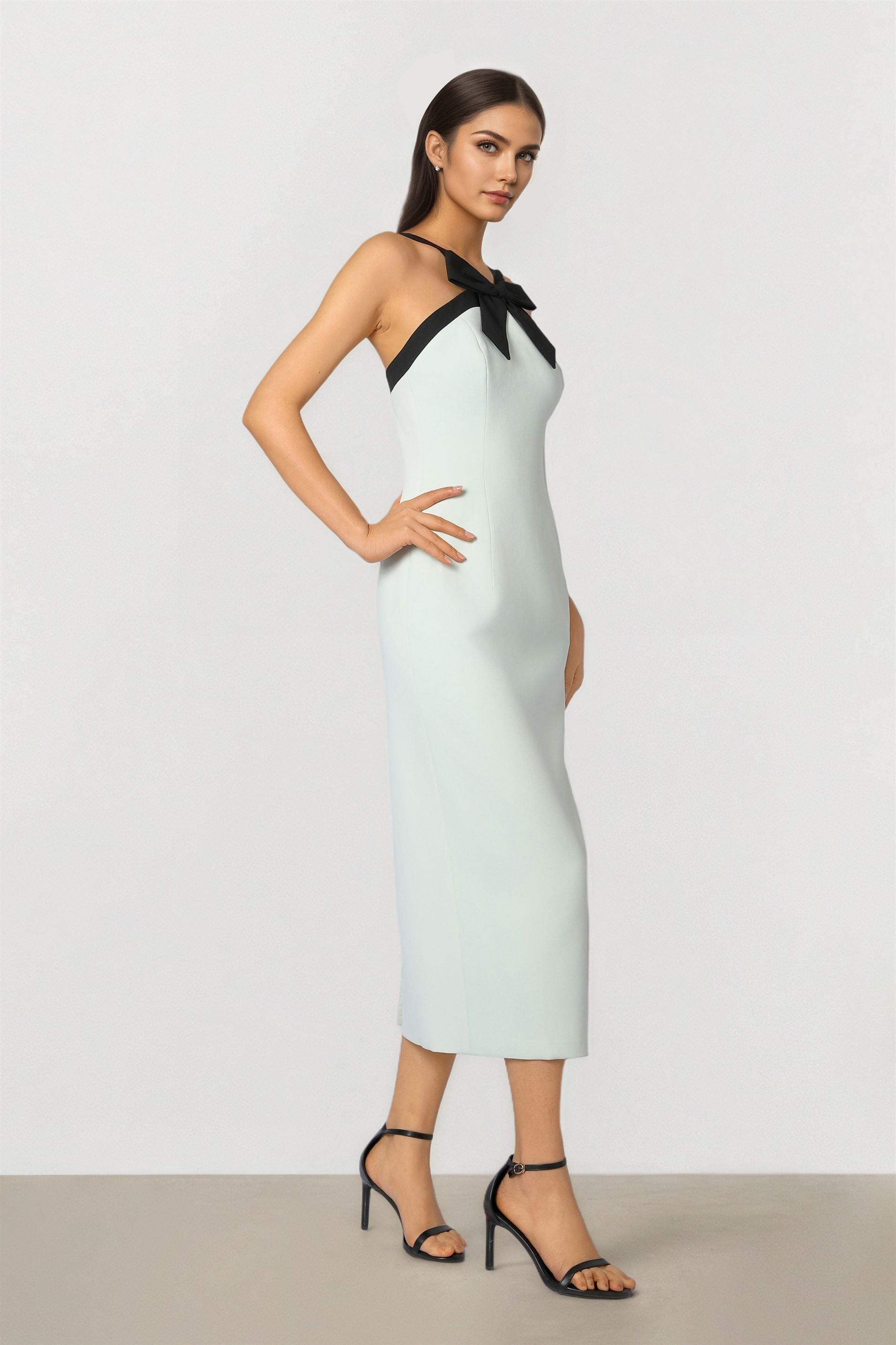 Bow Collar Dress