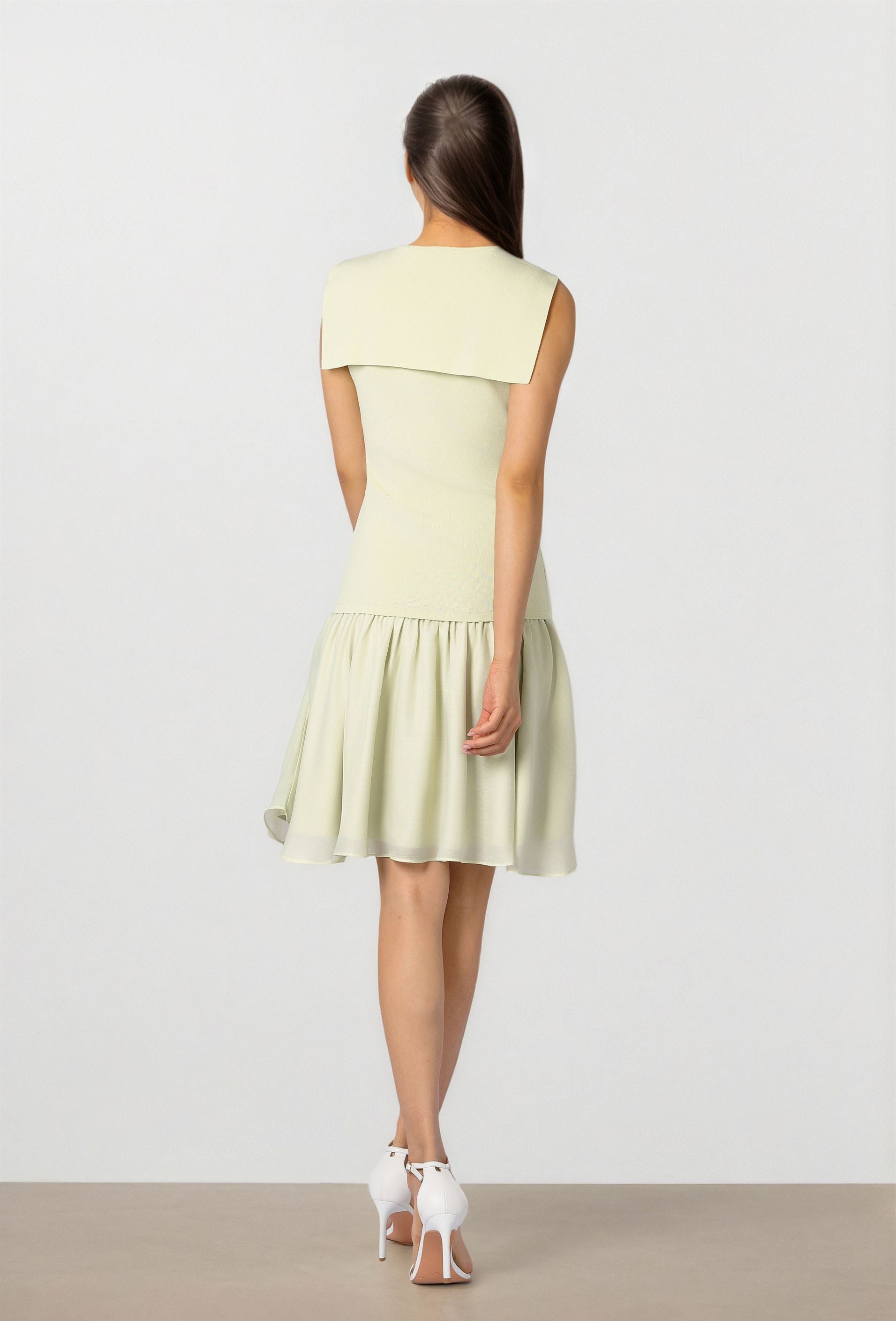 Mint Tie-up Knit dress