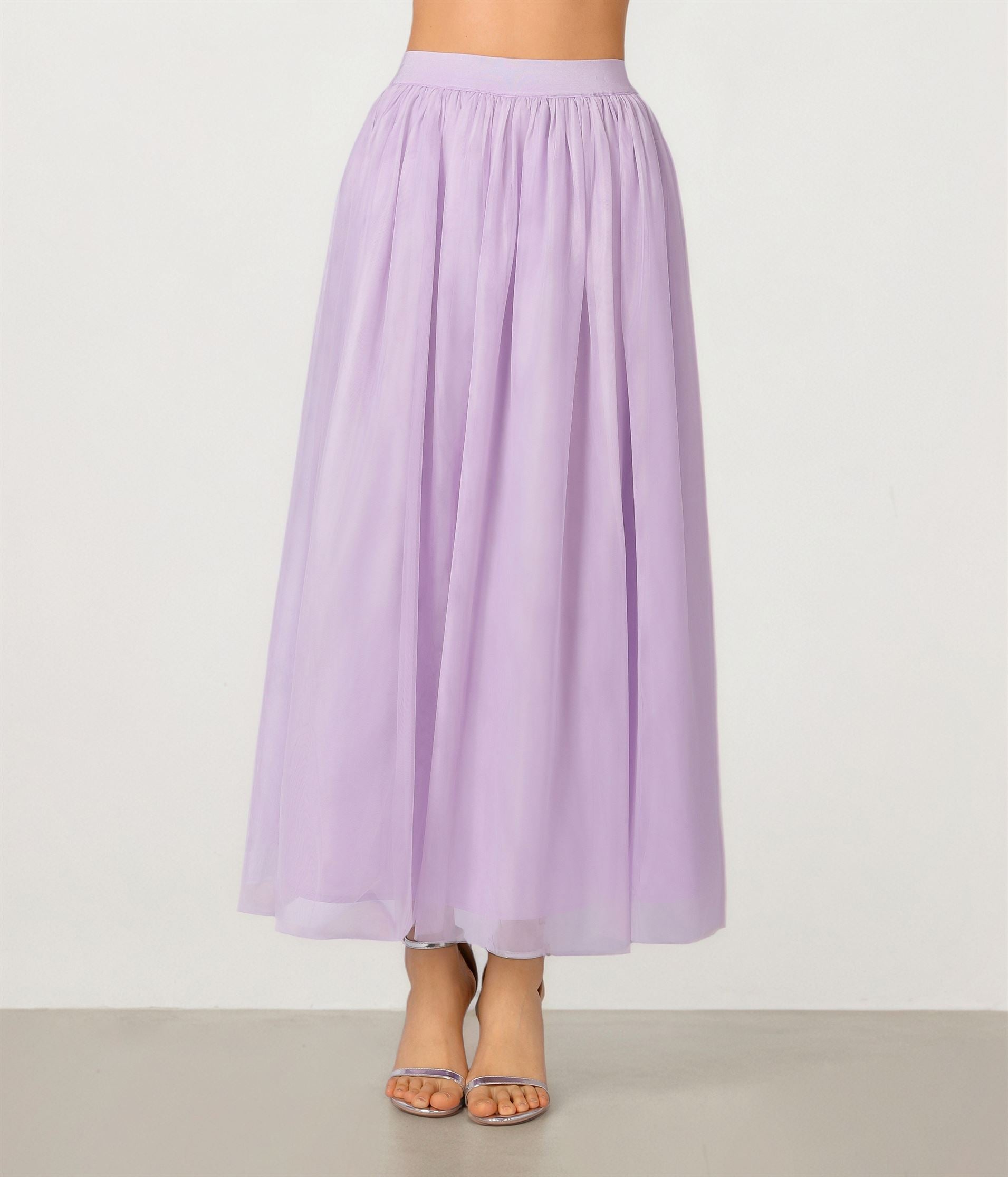 Mesh Midi Skirt