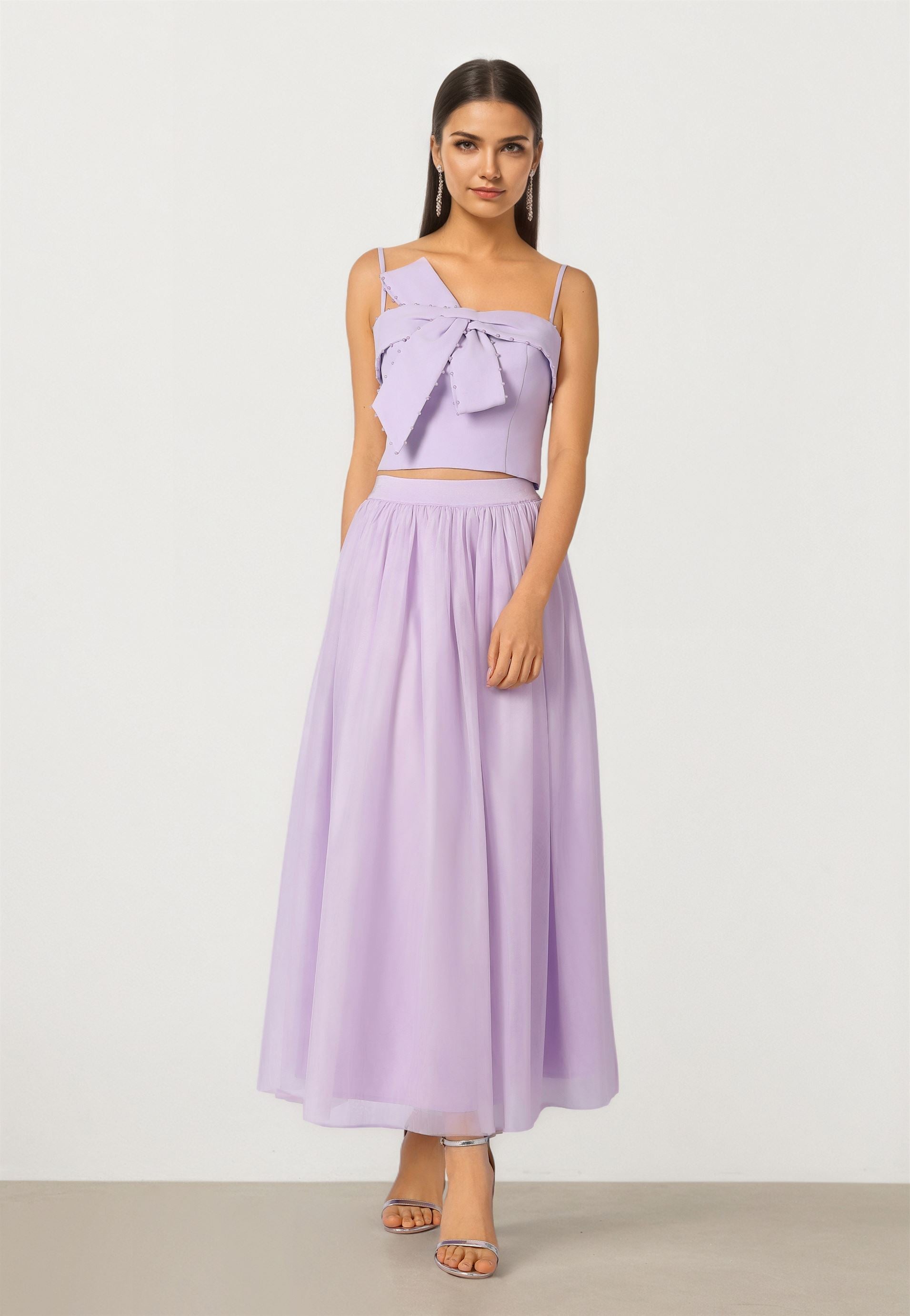 Mesh Midi Skirt