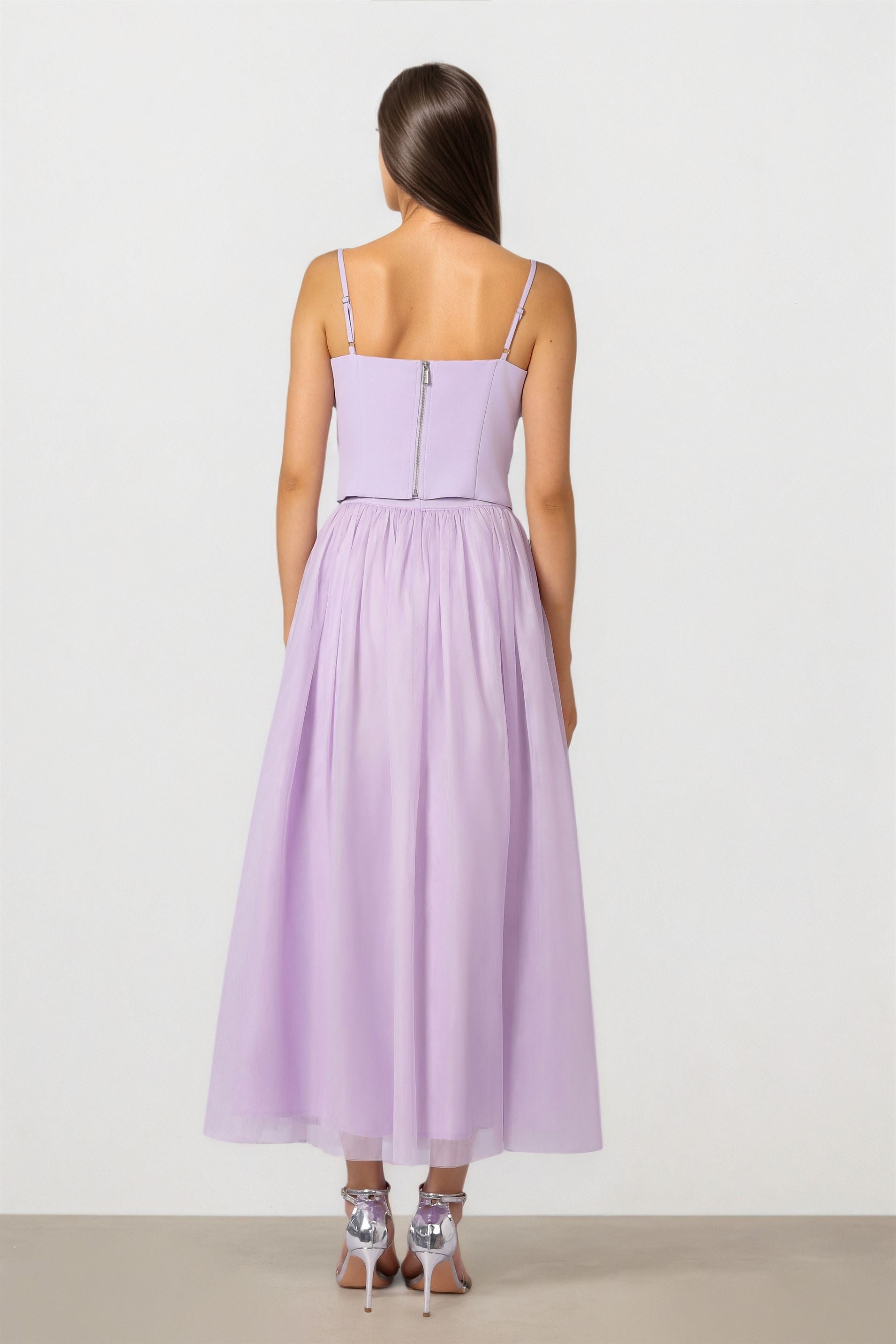 Mesh Midi Skirt
