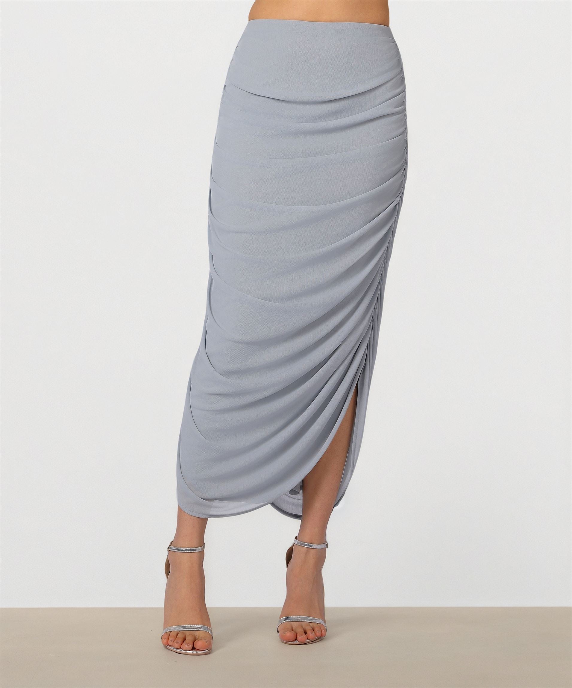 Draped Jersey Skirt