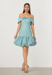 Embellished Off Shoulder Dress